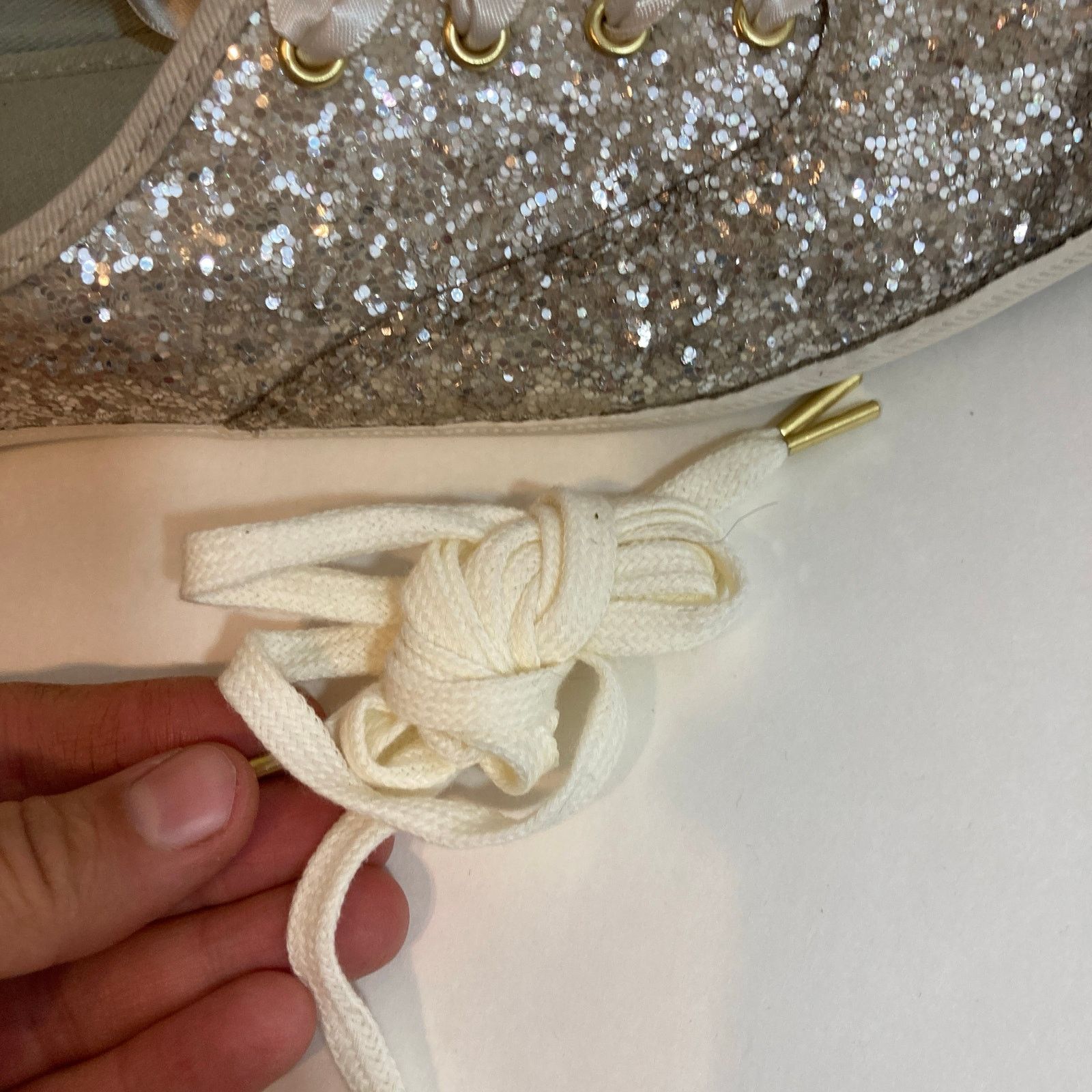 Kate Spade Keds x Kate Spade New York Champion Glitter Cream Sneakers Size US 8.5 / IT 38.5 - 13 Thumbnail