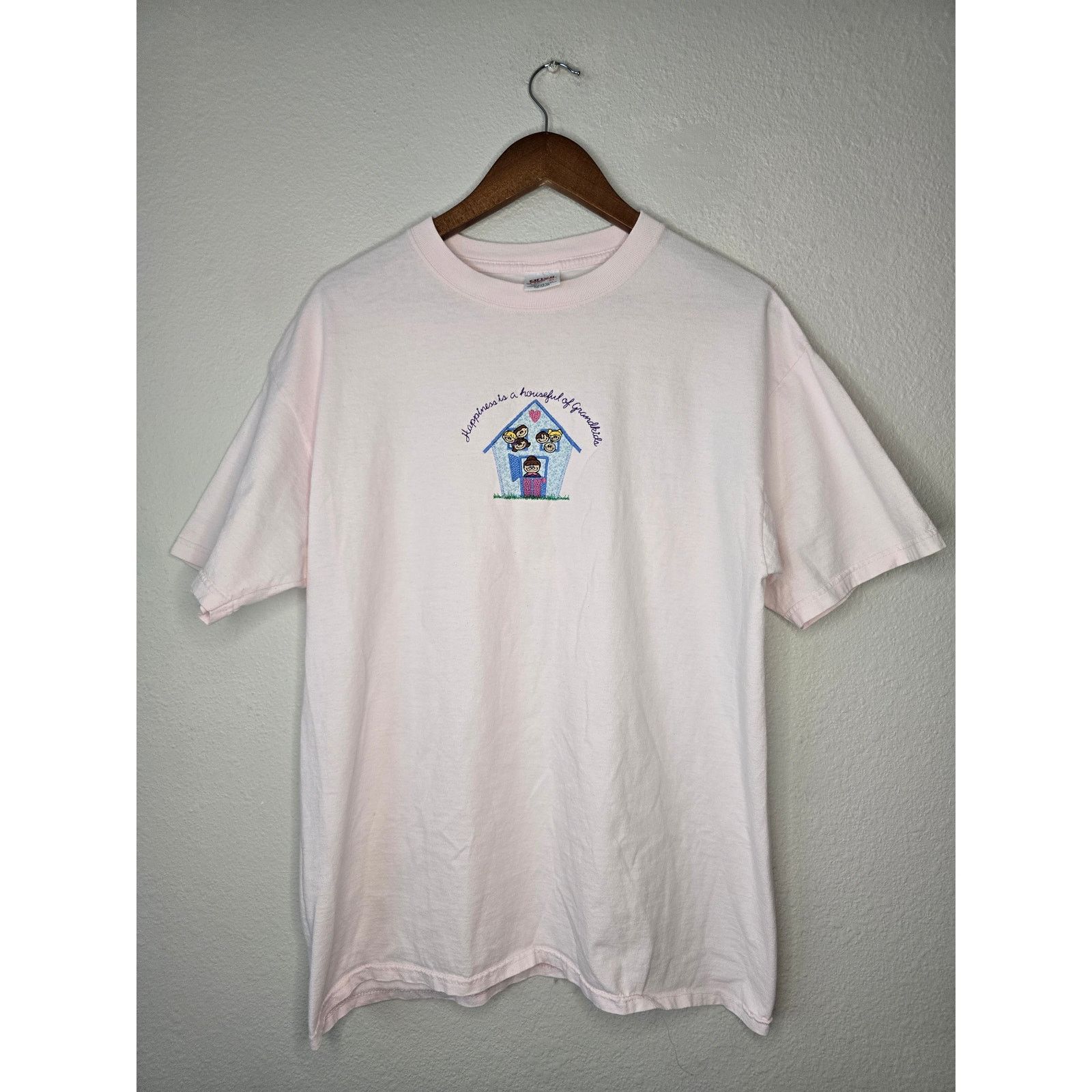 Anvil × Vintage Vintage Grandma Happiness Is A House Full Of Grandkids Shirt Size US L / EU 52-54 / 3 - 1 Thumbnail