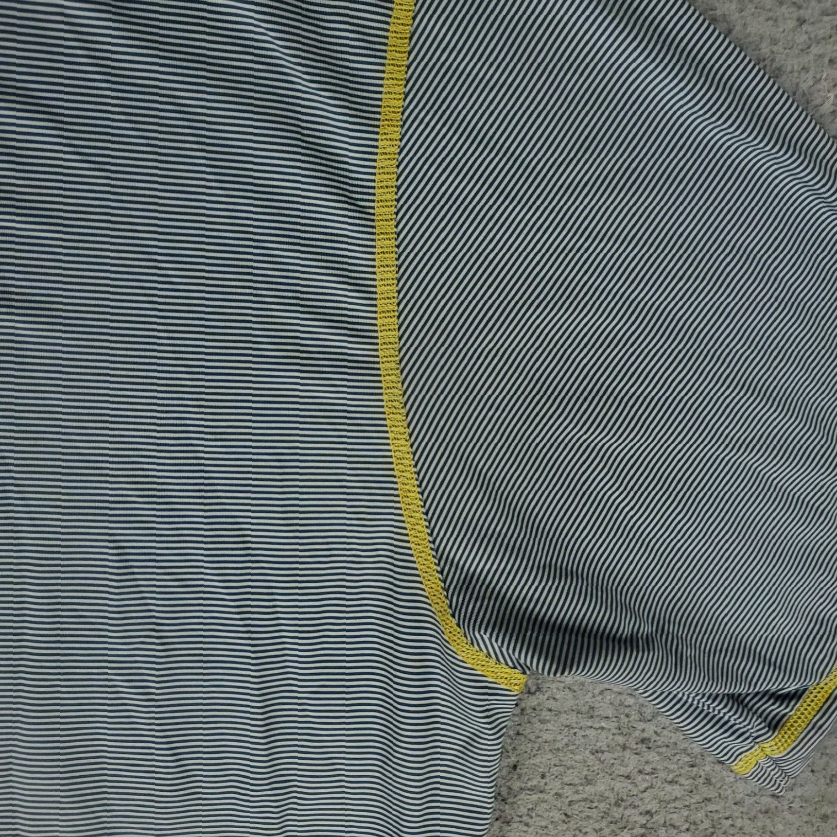 Footjoy FootJoy Performance Golf Polo Shirt Blue Striped Mens Medium Short Sleeve Size US M / EU 48-50 / 2 - 4 Thumbnail