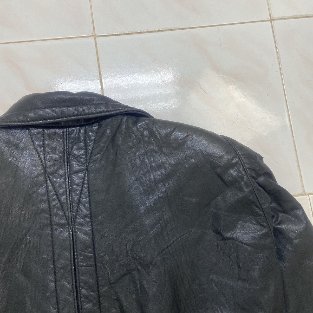 Genuine Leather × Leather Attitude Pegabo Bomber Style Loose Oversize Leather Jacket Size US M / EU 48-50 / 2 - 17 Thumbnail