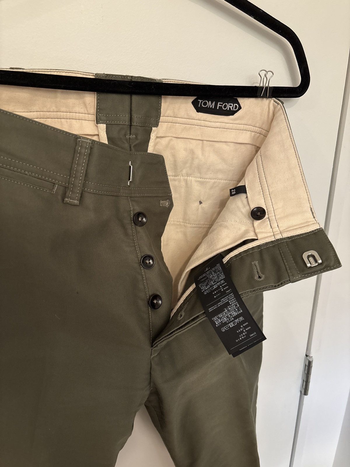 Tom Ford Tom Ford Green Gabardine Pants Size US 28 / EU 44 - 2 Thumbnail