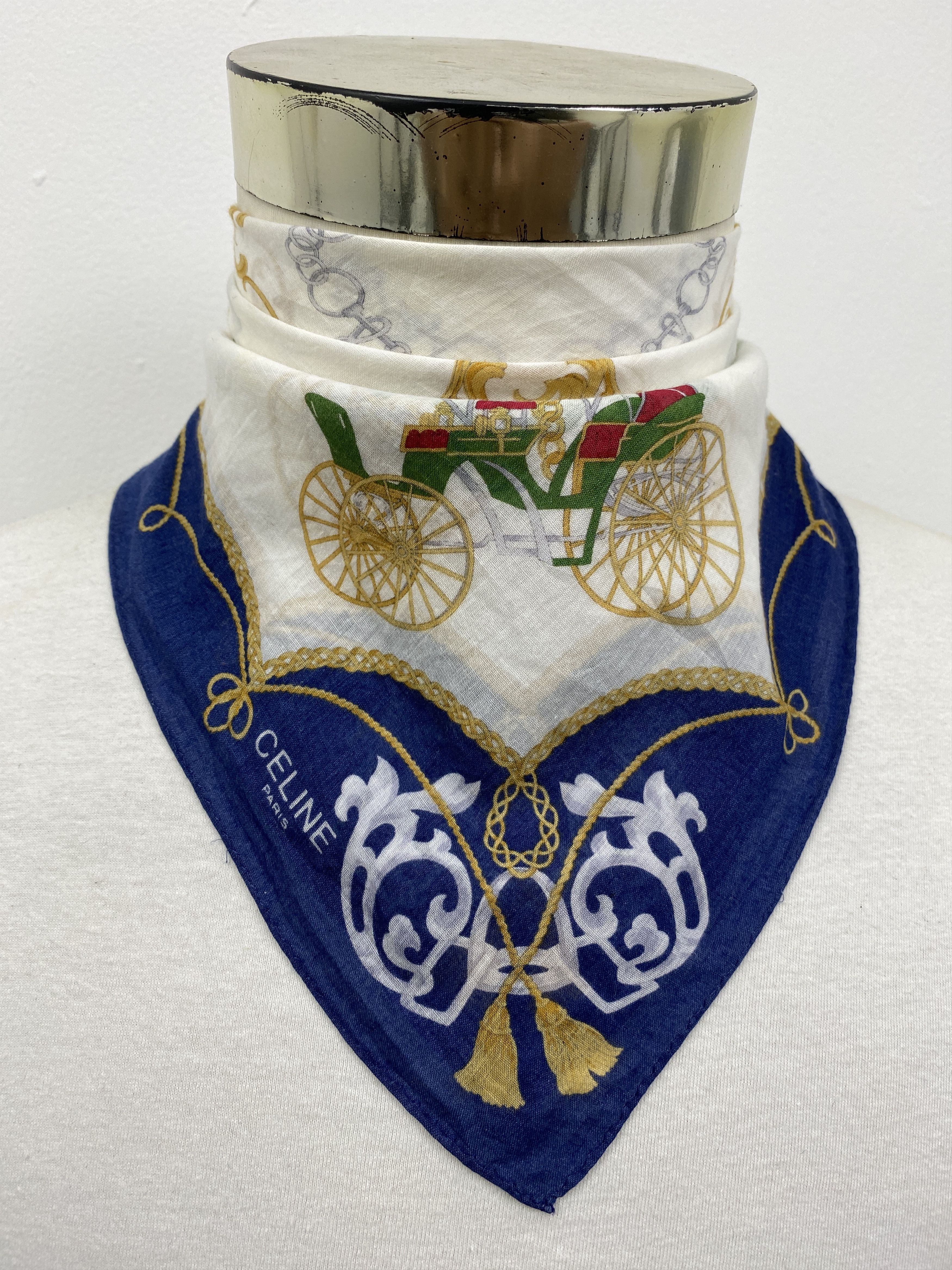 Celine Celine Paris Handkerchief / Neckerchief / Bandana HKC0612 Size ONE SIZE - 2 Thumbnail