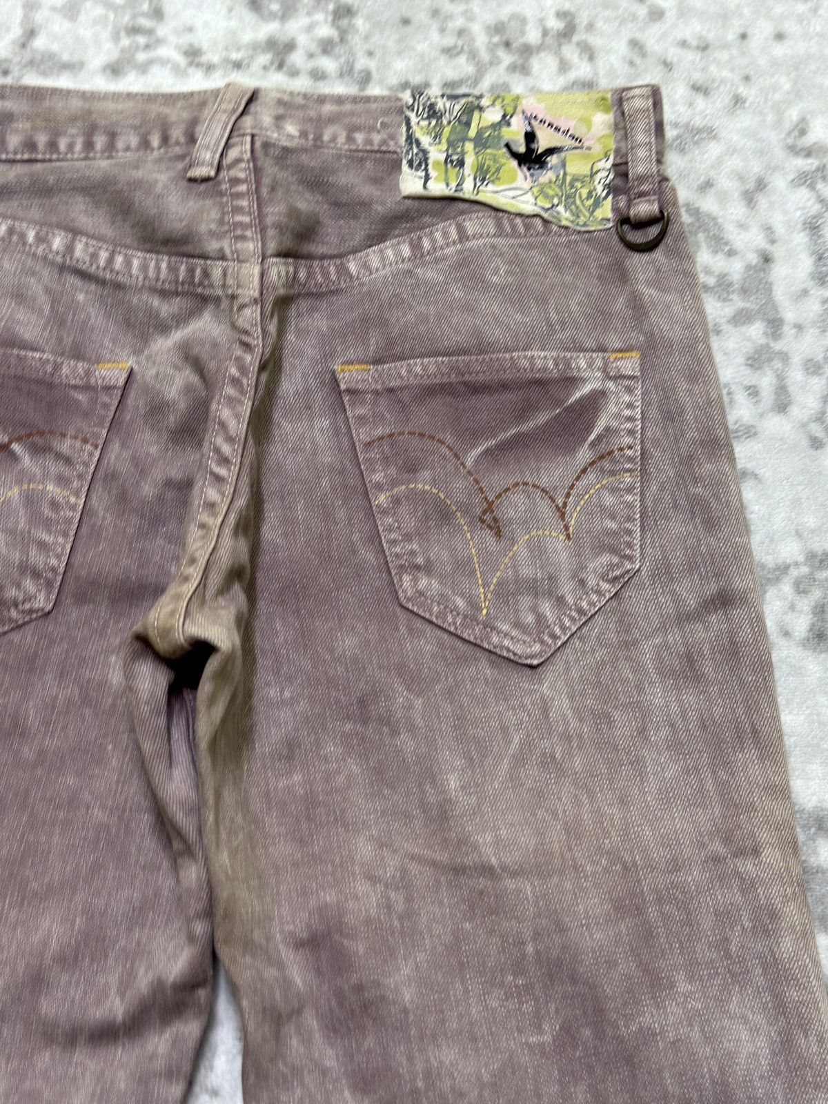 If Six Was Nine Vintage Flared WOW Jeans Acid Wash Purple Denim Size US 30 / EU 46 - 11 Thumbnail