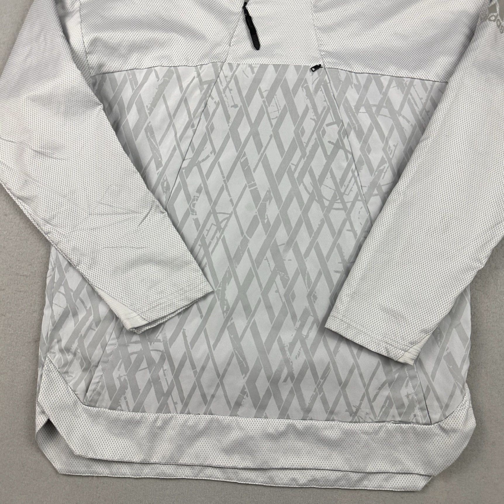 Adidas Adidas Jacket Men M Gray Ball 365 Windbreaker Basketball Pullover Full Zip Pockets Regular Stand-Up Collar Sports M Mens Size US M / EU 48-50 / 2 - 3 Thumbnail