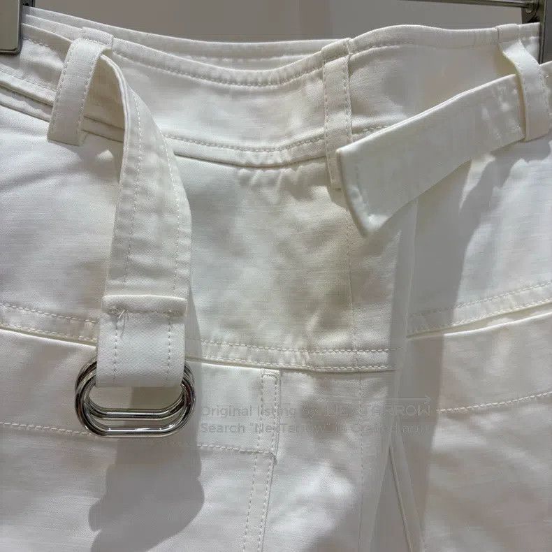 Hermes Hermes White cotton casual shorts Size 24" / US 00 / IT 34 - 6 Thumbnail