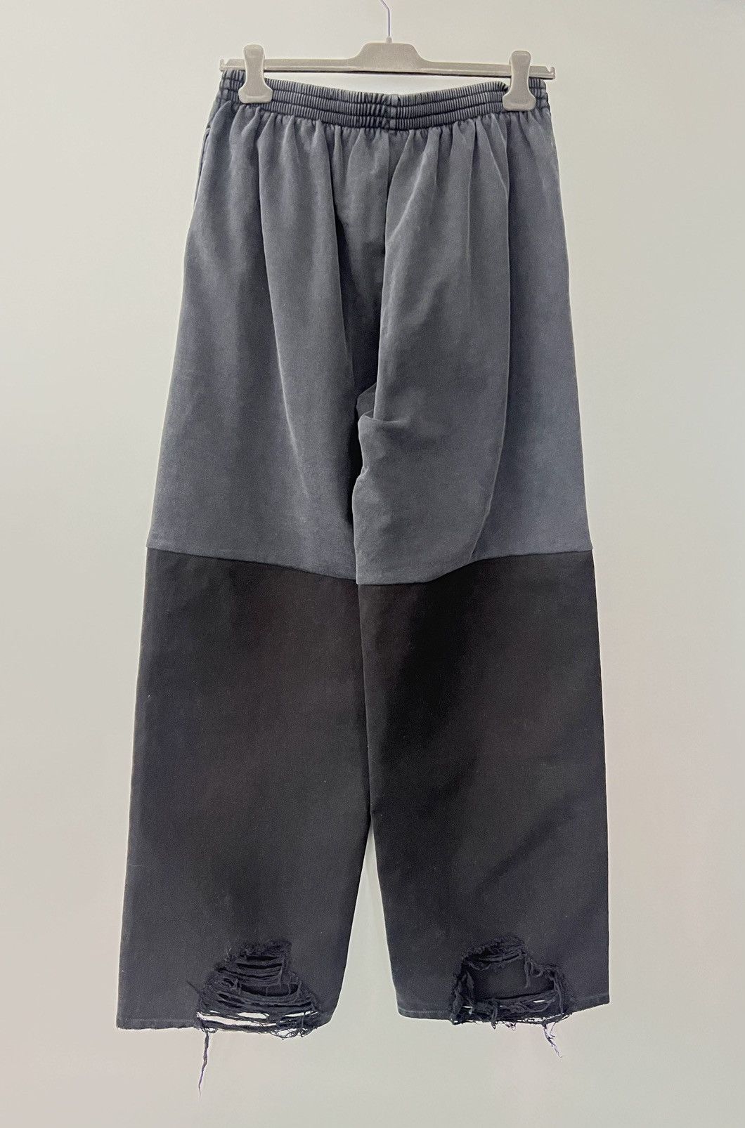 image of $2.8K ValueBalenciaga Patched Sweat Pants in Black, Men's (Size 30)