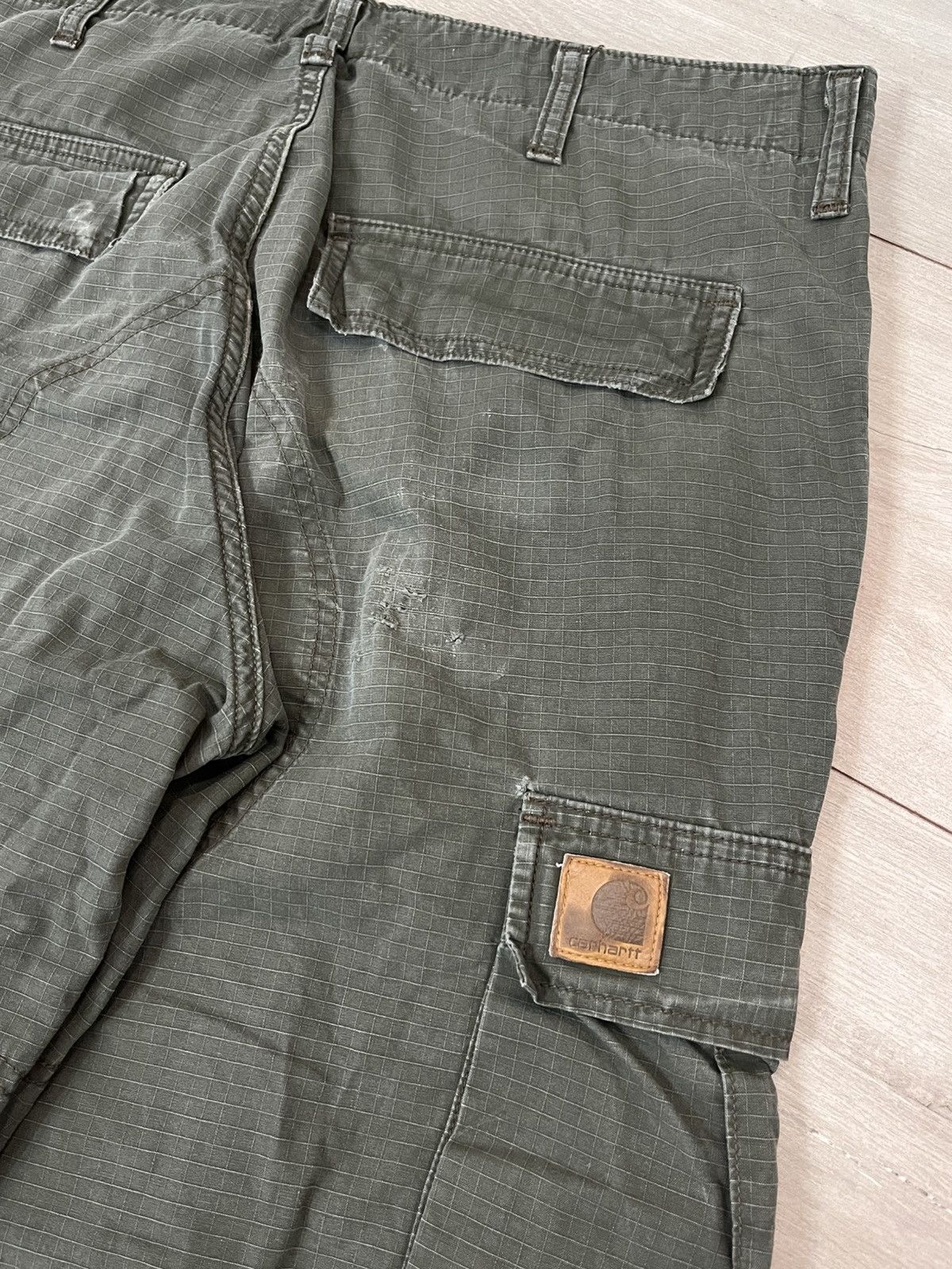 Carhartt 🔥TRASHED CARHARTT BAGGY MULTIPOCKET CARGO Y2K PANTS GORPCORE Size US 32 / EU 48 - 7 Thumbnail