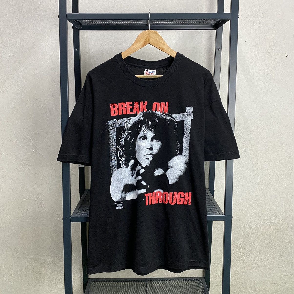 Band Tees × Vintage 1998 THE DOORS JIM MORRISON BREAK OK THROUGH Size US XL / EU 56 / 4 - 1 Thumbnail