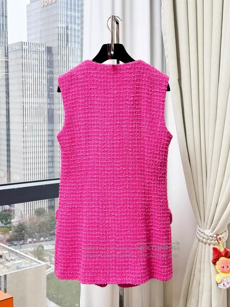 Chanel Chanel Woven diamond buckle sleeveless vest jacket Size XS / US 0-2 / IT 36-38 - 2 Thumbnail