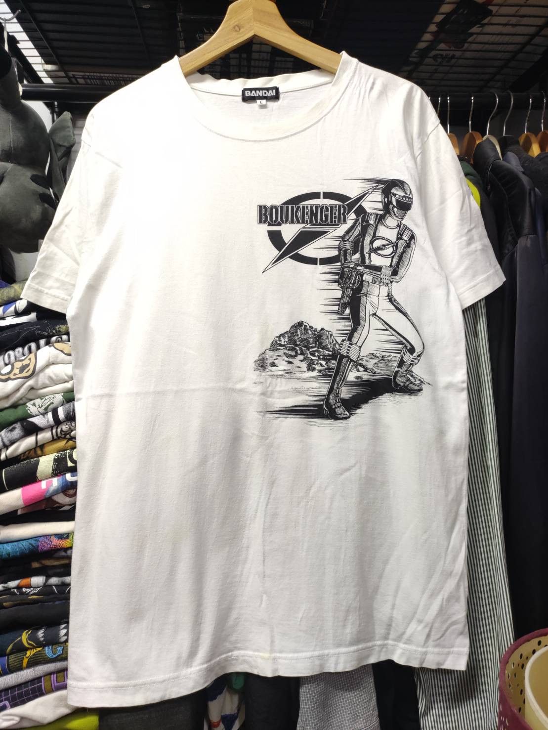 Anime Vtg 00's GoGo Sentai Boukenger Promo Bandai T-Shirt Size US L / EU 52-54 / 3 - 2 Thumbnail