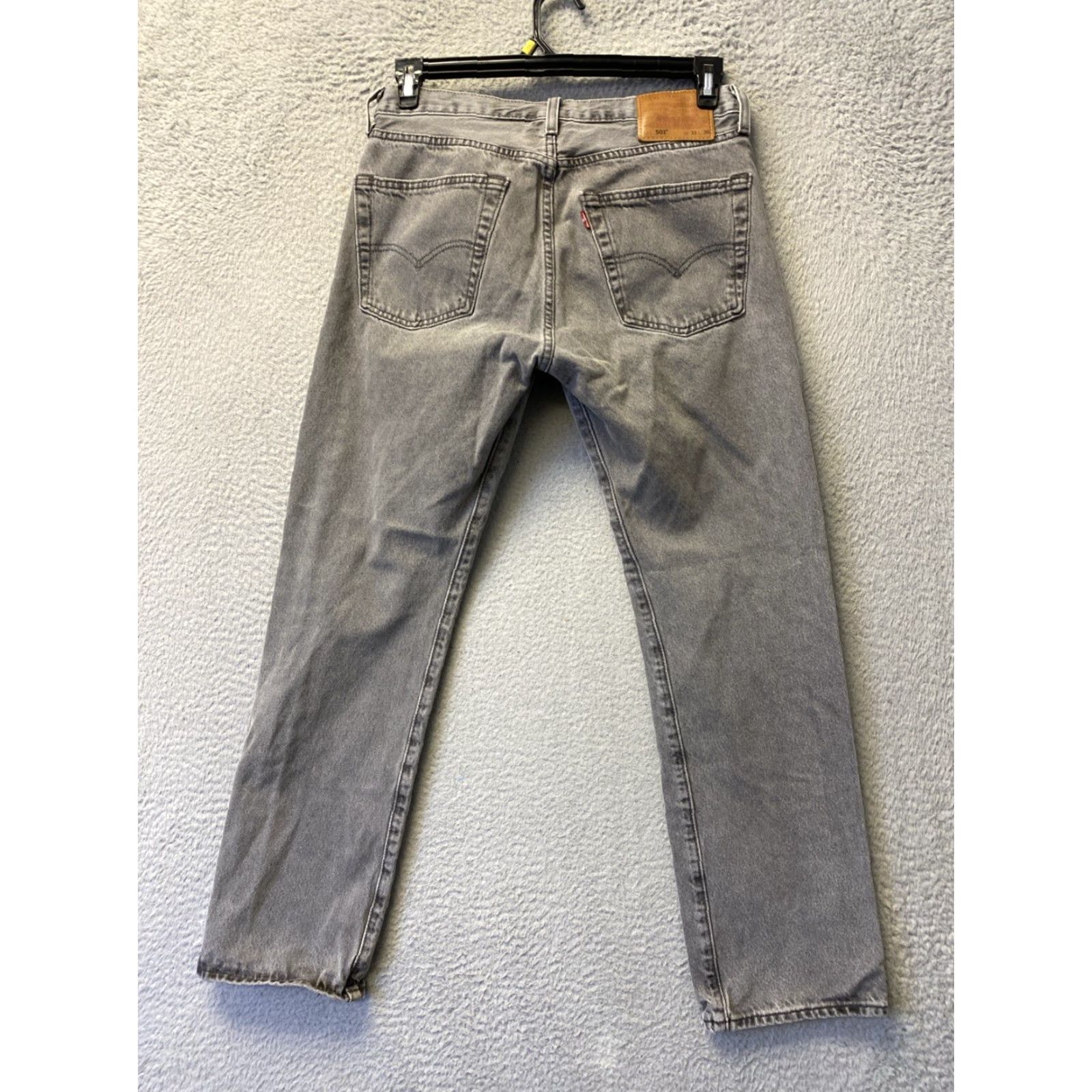 Levi's Levi's 501 Premium Jeans Men 31x30 Gray Straight Regular Button Fly /0384 Size US 31 - 6 Thumbnail