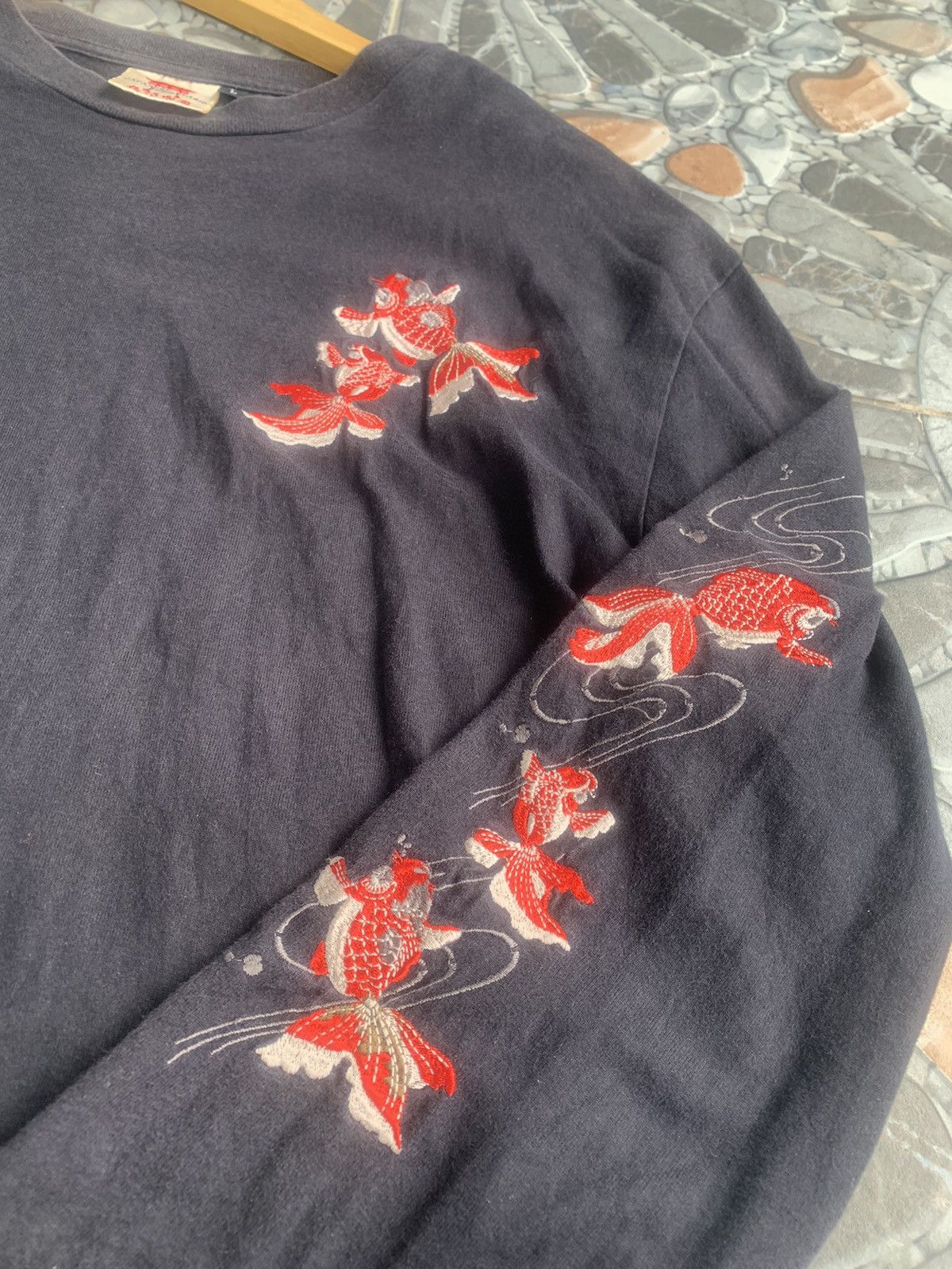 Vintage Vintage Japanese Classic Script Long Sleeve T-Shirt Size US L / EU 52-54 / 3 - 5 Thumbnail