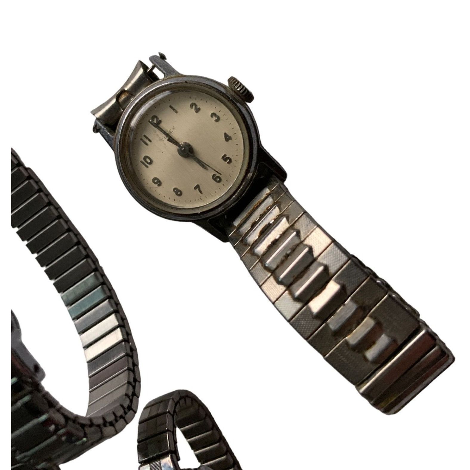 Timex Vintage Silver Toned TIMEX Watches (5) Untested - Water Resi Size ONE SIZE - 3 Thumbnail