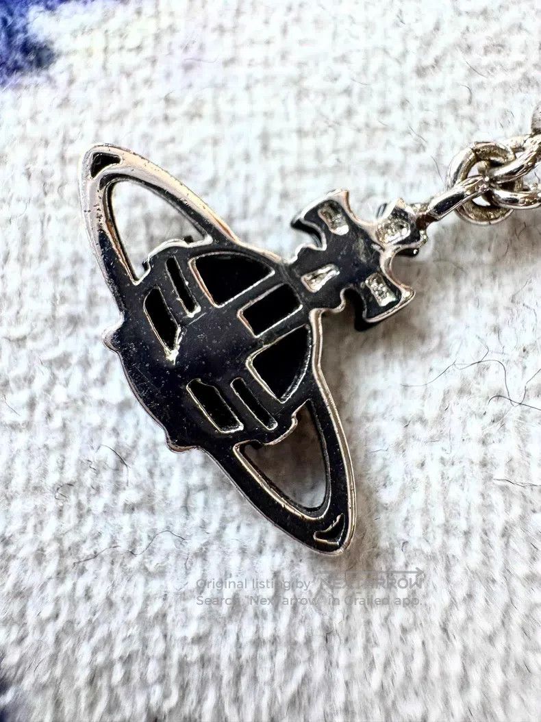 Vivienne Westwood Vivienne Westwood Black Mini Saturn Necklace Size ONE SIZE - 3 Thumbnail