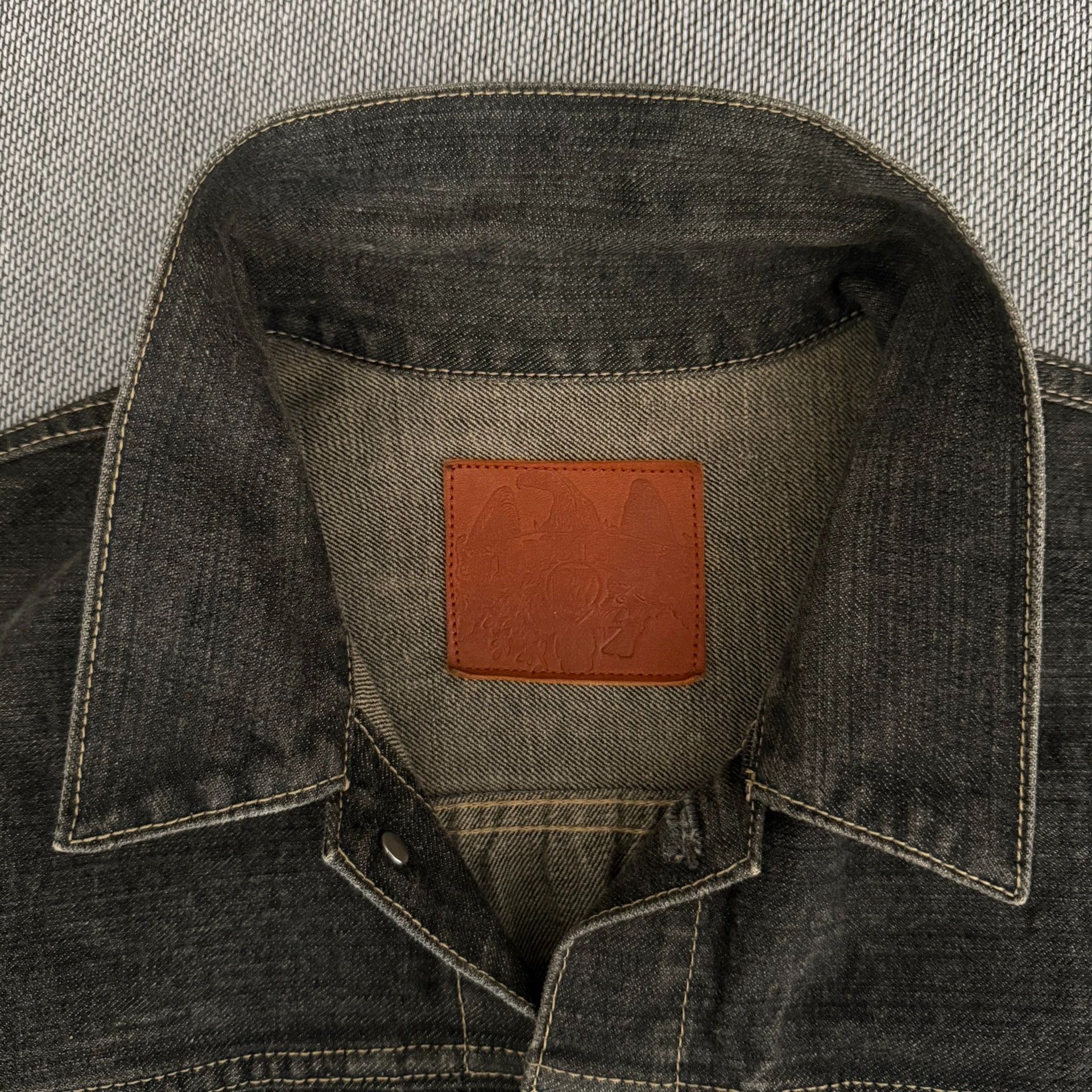 Tenderloin Tenderloin K-7 Black Washed Denim Jacket Size US L / EU 52-54 / 3 - 3 Thumbnail