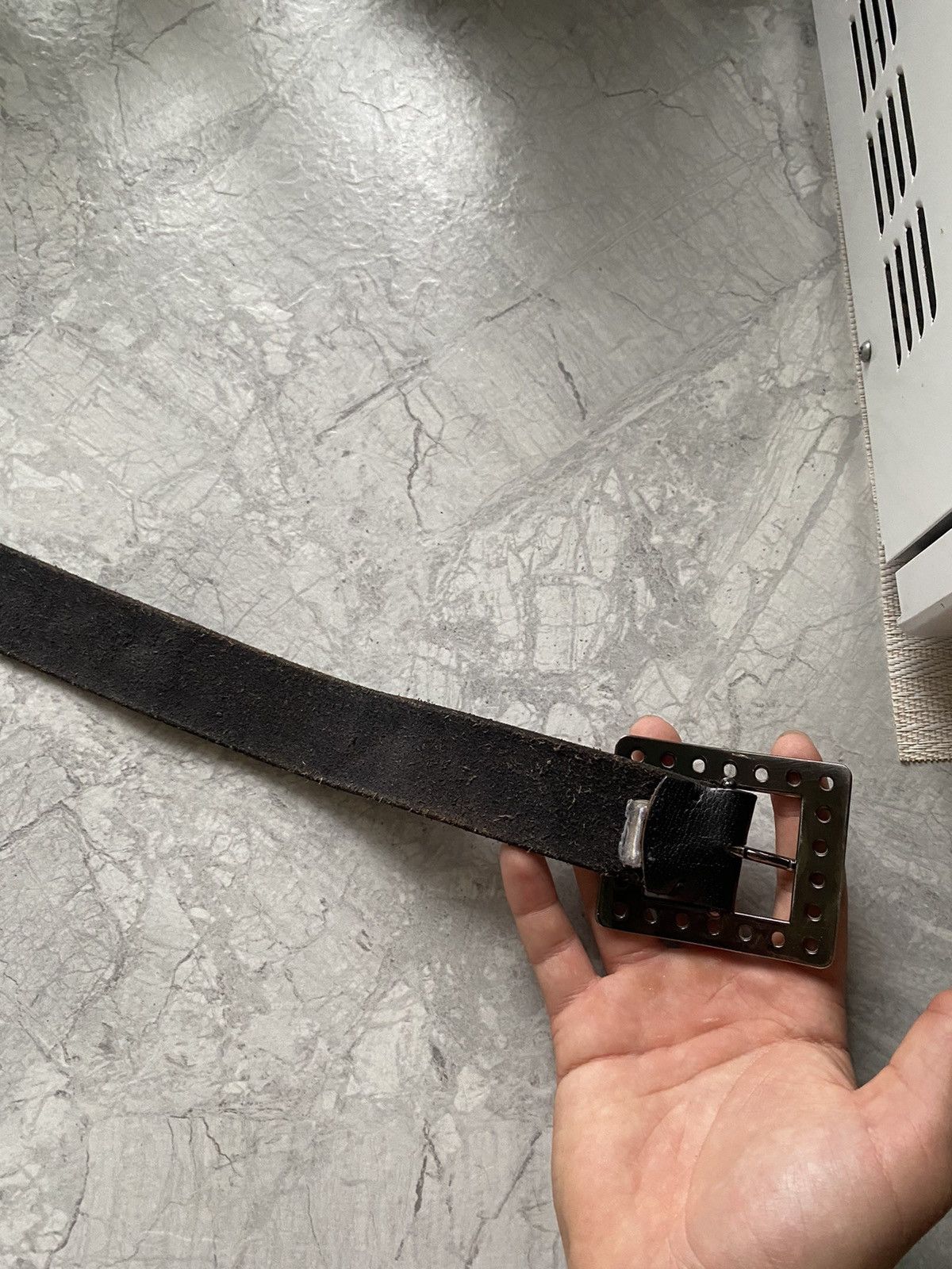 Diesel Vintage Diesel Leather Y2K Japanese Belt Rare Avan-Garde Size ONE SIZE - 7 Thumbnail