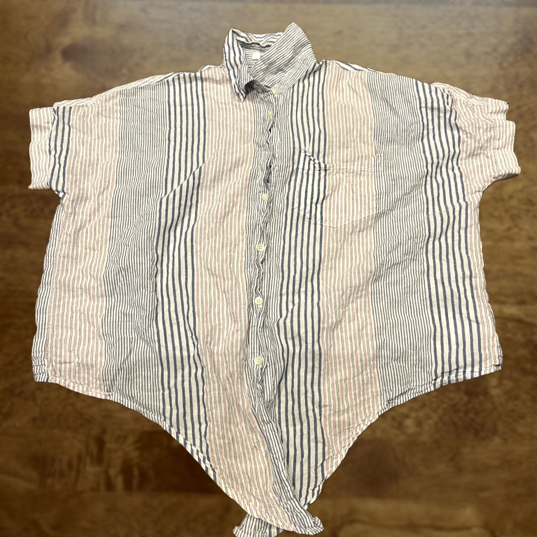 Madewell Madewell Women’s S Button Up Striped Shirt Tie Front A2 Size S / US 4 / IT 40 - 1 Thumbnail