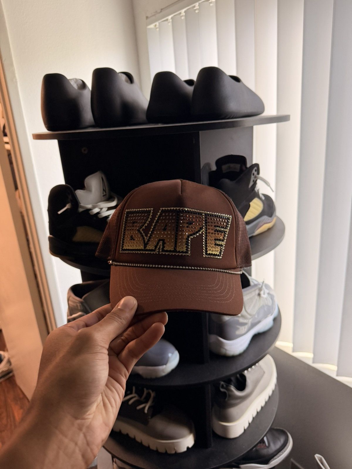 Bape × Swarovski Vintage Bape Swarovski Kiss Trucker (2006) Size ONE SIZE - 1 Preview