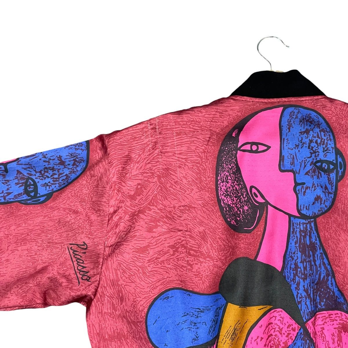 Vintage Vintage 80s Pablo Picasso Abstract Art Graphic Bomber Jacket Size US L / EU 52-54 / 3 - 16 Thumbnail