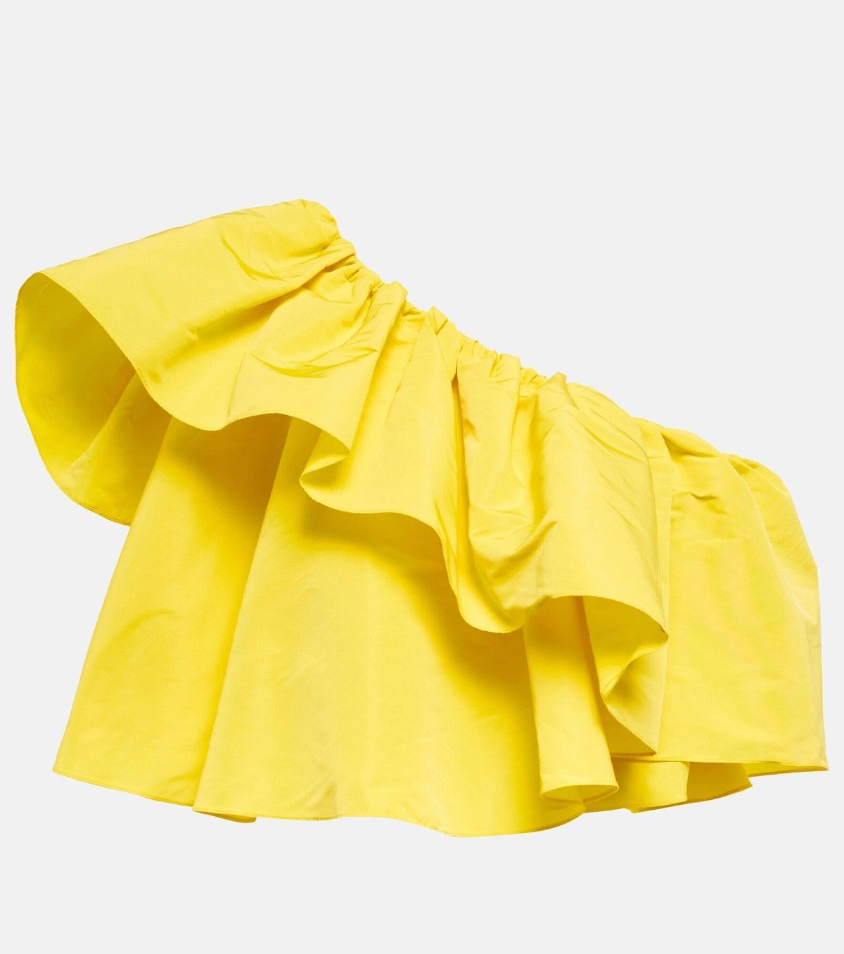 Alexander McQueen o1y0325 One-Shoulder Top in Yellow Size M / US 6-8 / IT 42-44 - 1 Thumbnail