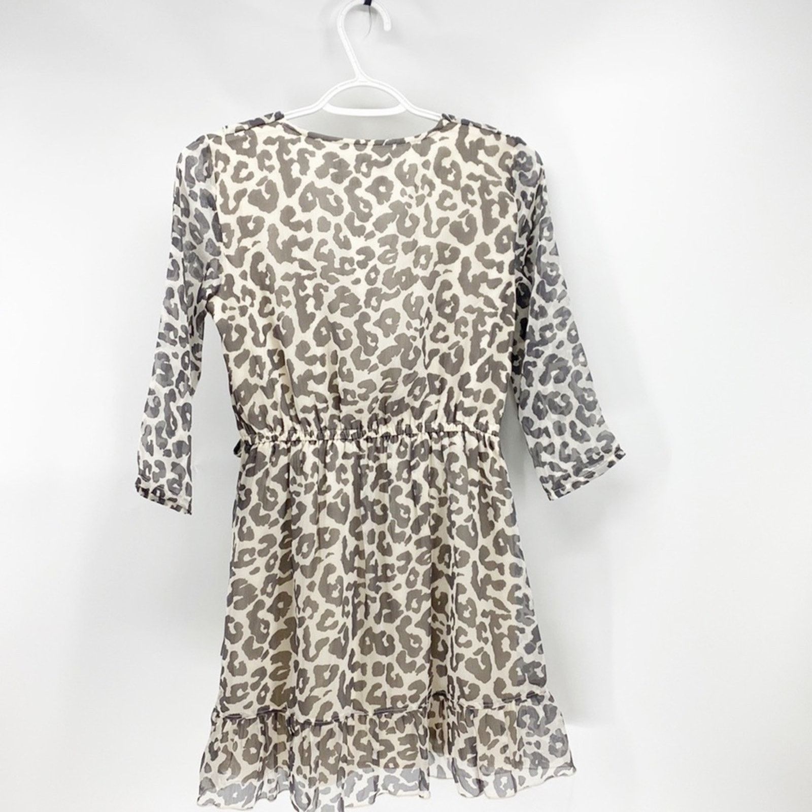 Abercrombie & Fitch Abercrombie & Fitch leopard print grey mini dress date Size XS / US 0-2 / IT 36-38 - 2 Thumbnail