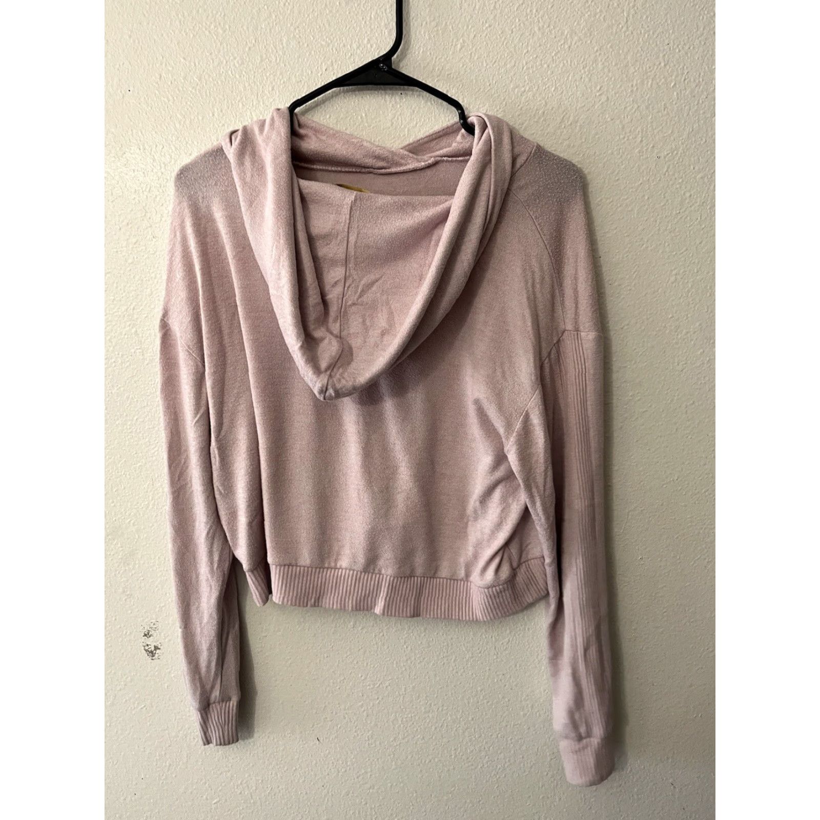 Gap Love by Gap Women's Hoodie Cropped Light Pink Cotton Hooded XS Size XS / US 0-2 / IT 36-38 - 2 Thumbnail