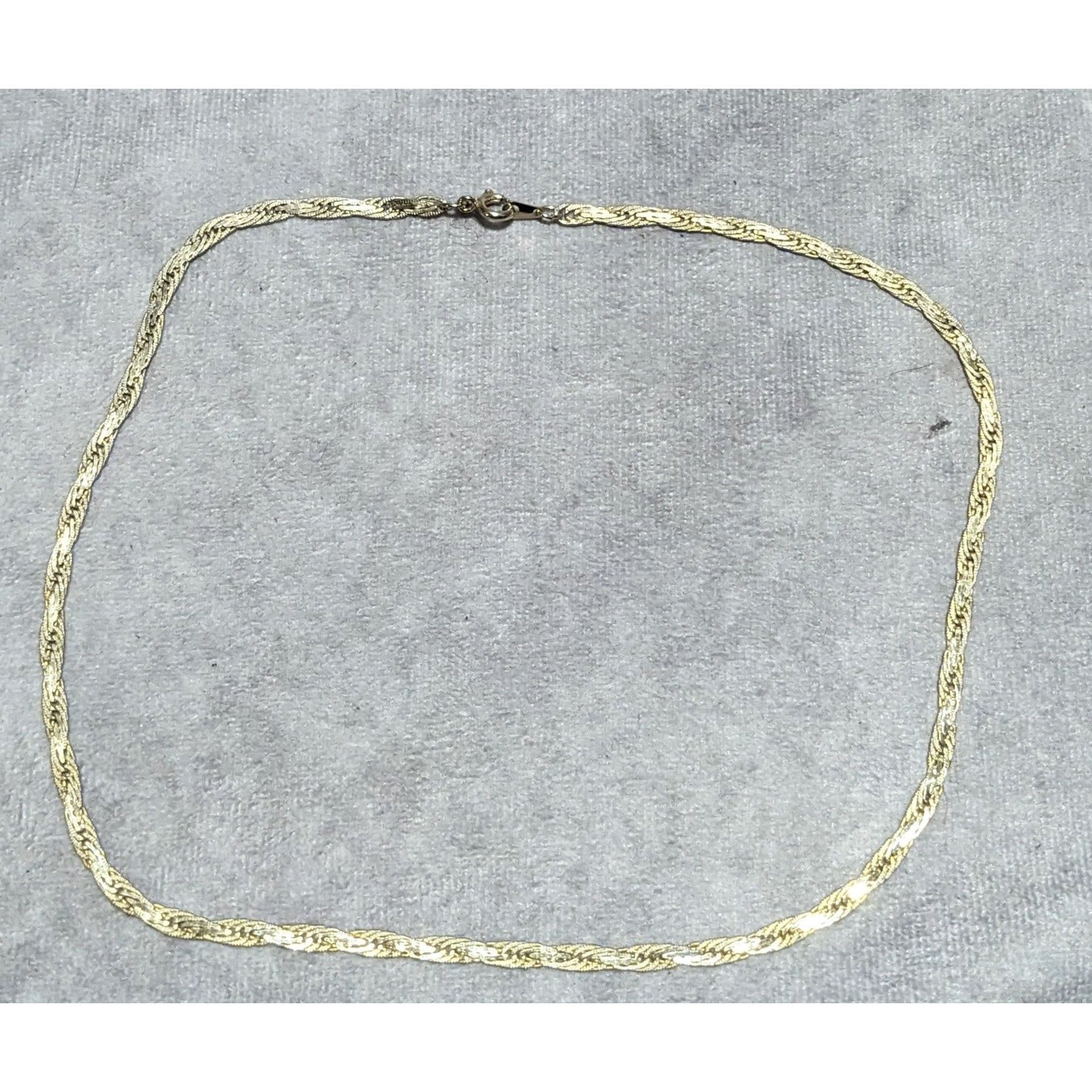 Other Gold Flattened Twisted Rope Chain Necklace Size ONE SIZE - 10 Thumbnail