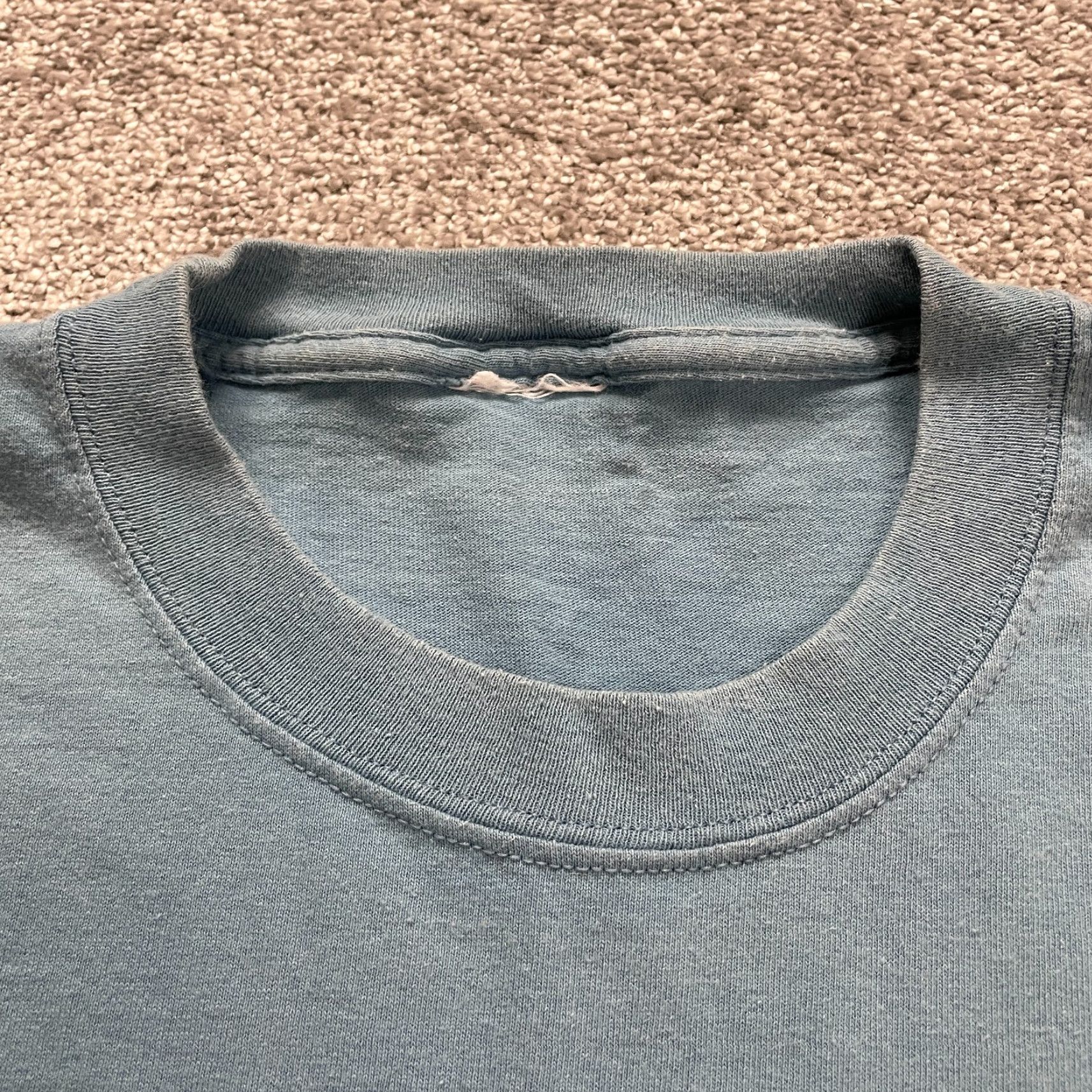 Vintage Unbranded Graphic Shirt Men L Blue Cotton Short Sleeve Crew Neck Logo Casual Mens Size US L / EU 52-54 / 3 - 4 Thumbnail