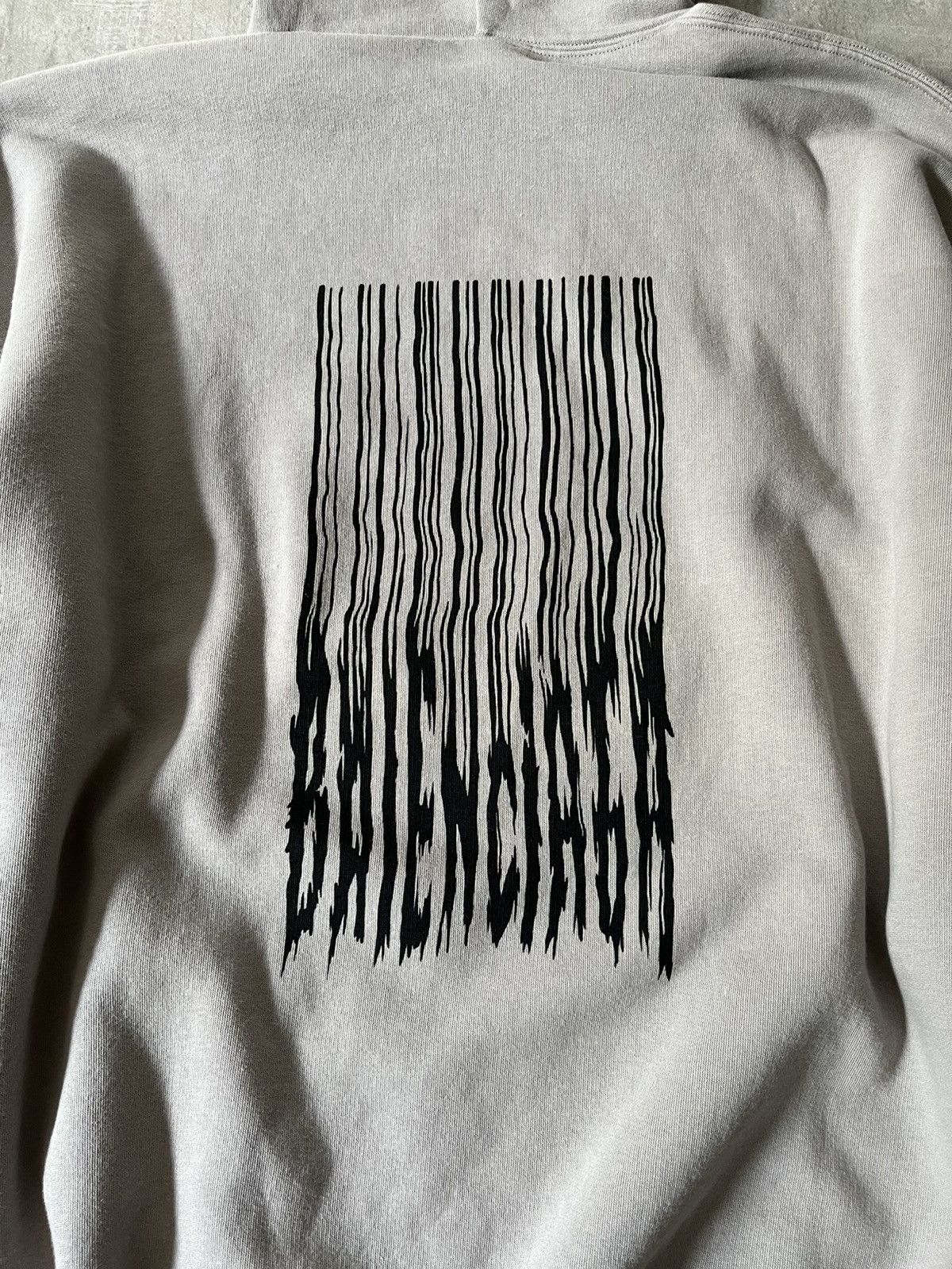 Balenciaga Balenciaga barcode print hoodie gray Size US S / EU 44-46 / 1 - 9 Thumbnail