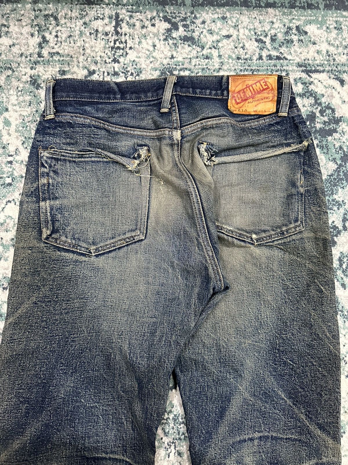 Denime Vintage Denime Faded Honeycomb Selvedge Distressed Jeans Size US 30 / EU 46 - 3 Thumbnail