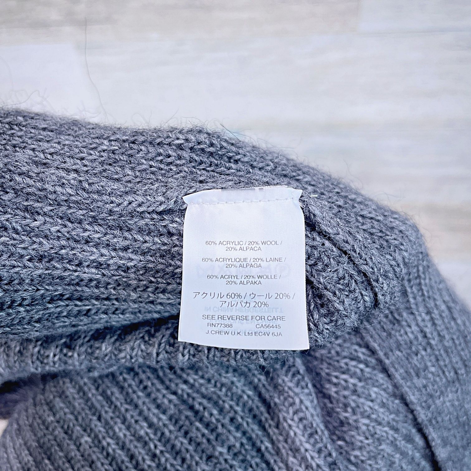 J.Crew J CREW Open Flannel Ribbed Sweater Dress Gray Wool Alpaca S Size S / US 4 / IT 40 - 6 Thumbnail