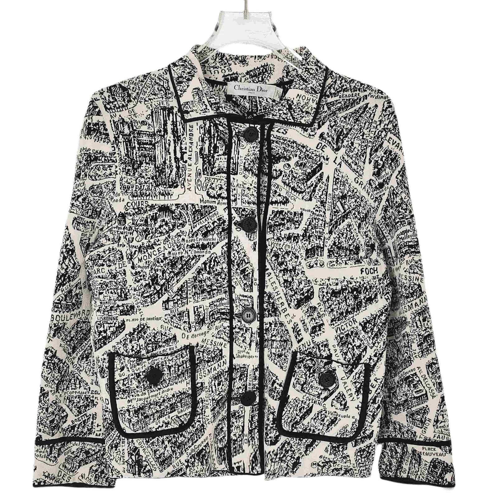 Dior Dior Plan de Paris Print Jacket Size 36 Size XS / US 0-2 / IT 36-38 - 1 Thumbnail