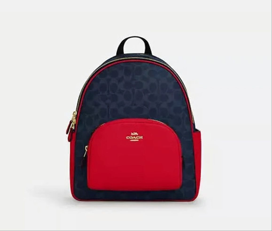 Coach Court Backpack In Signature Canvas CZ176 Size ONE SIZE - 7 Thumbnail