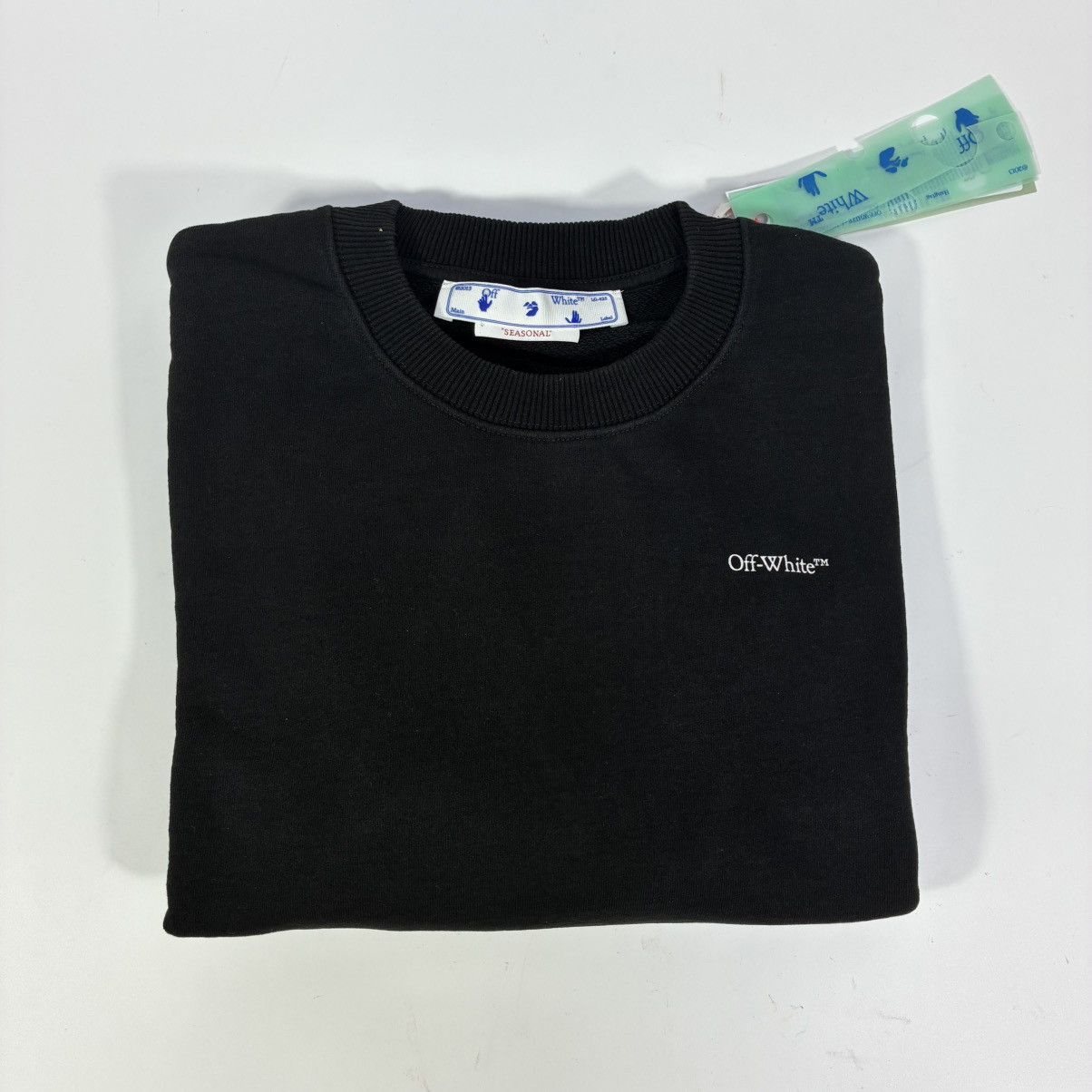 Off-White Off-White Floral Arrow Cotton Crewneck Sweatshirt M Black Size M / US 6-8 / IT 42-44 - 7 Thumbnail