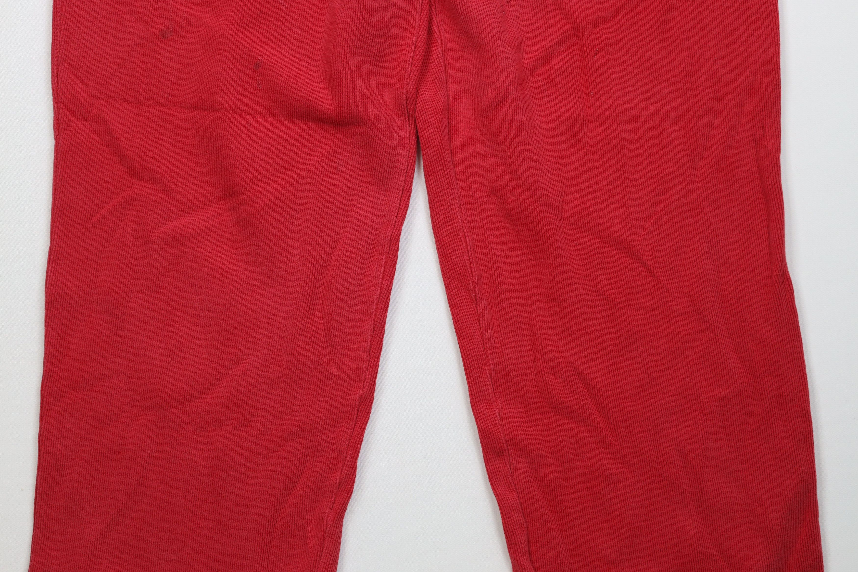 Vintage Vintage 90s Y2K Streetwear Ribbed Knit Wide Leg Pants Size 32" / US 10 / IT 46 - 4 Thumbnail