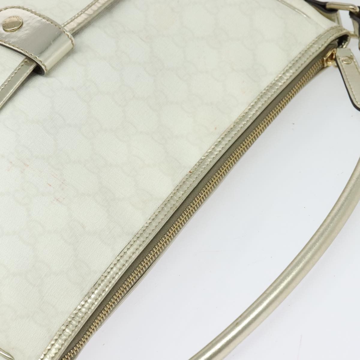Gucci GUCCI GG Supreme Hand Bag Pvc White Gold Size ONE SIZE - 7 Thumbnail