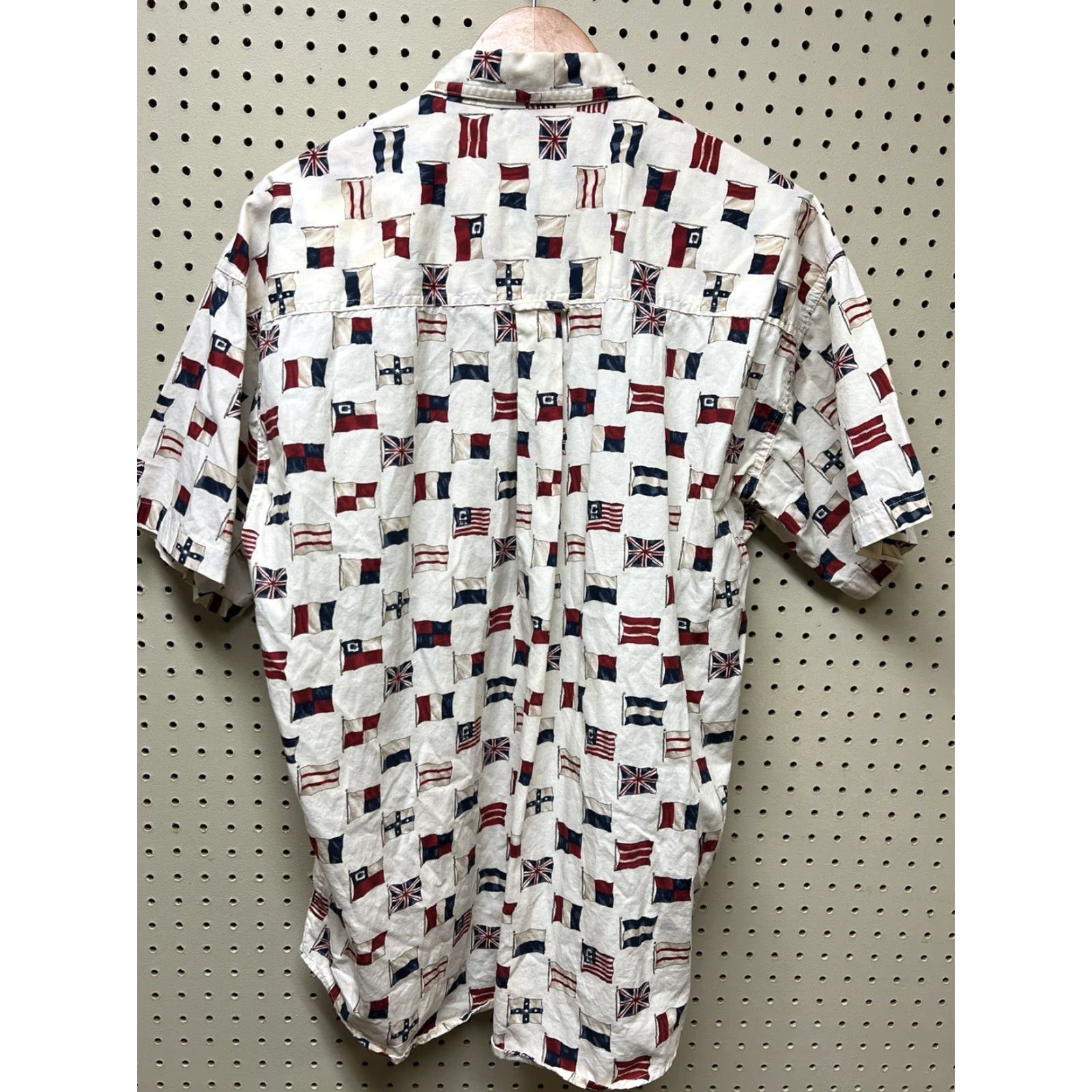Chaps Ralph Lauren Chaps Shirt Short Sleeve - L Multicolor International Flags Design Button-Up Collared Men Shirt Size US L / EU 52-54 / 3 - 2 Thumbnail