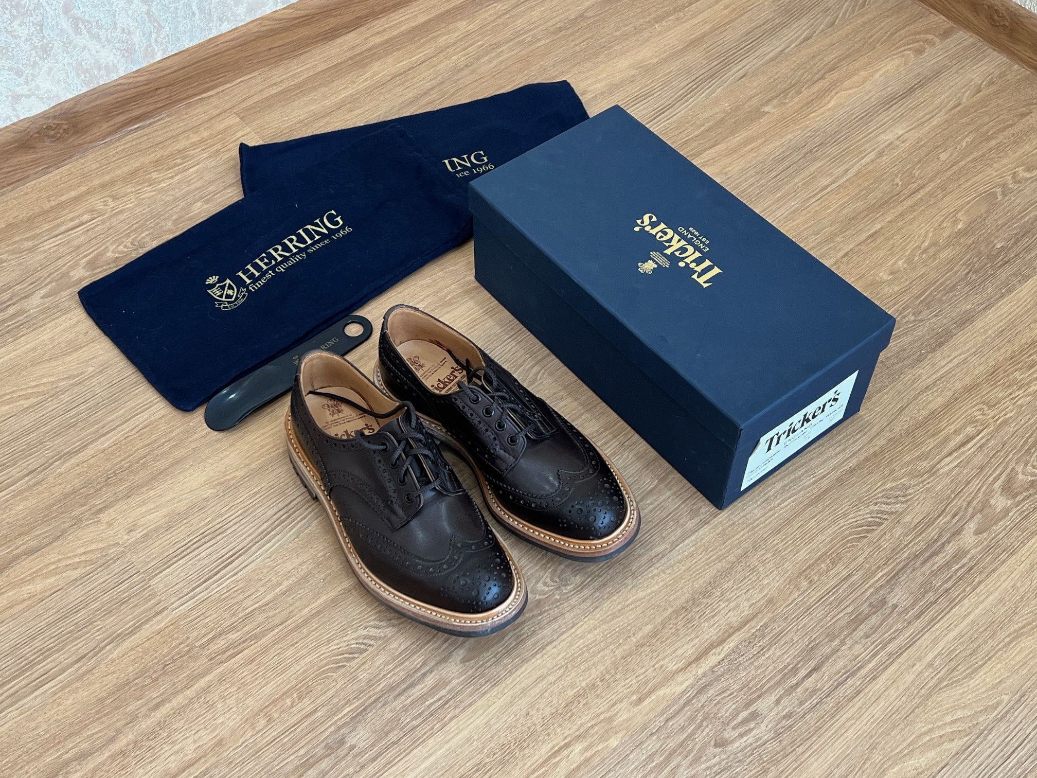 Tricker's Bourton Commando Espresso Burnished Calf Size US 8.5 / EU 41-42 - 9 Thumbnail