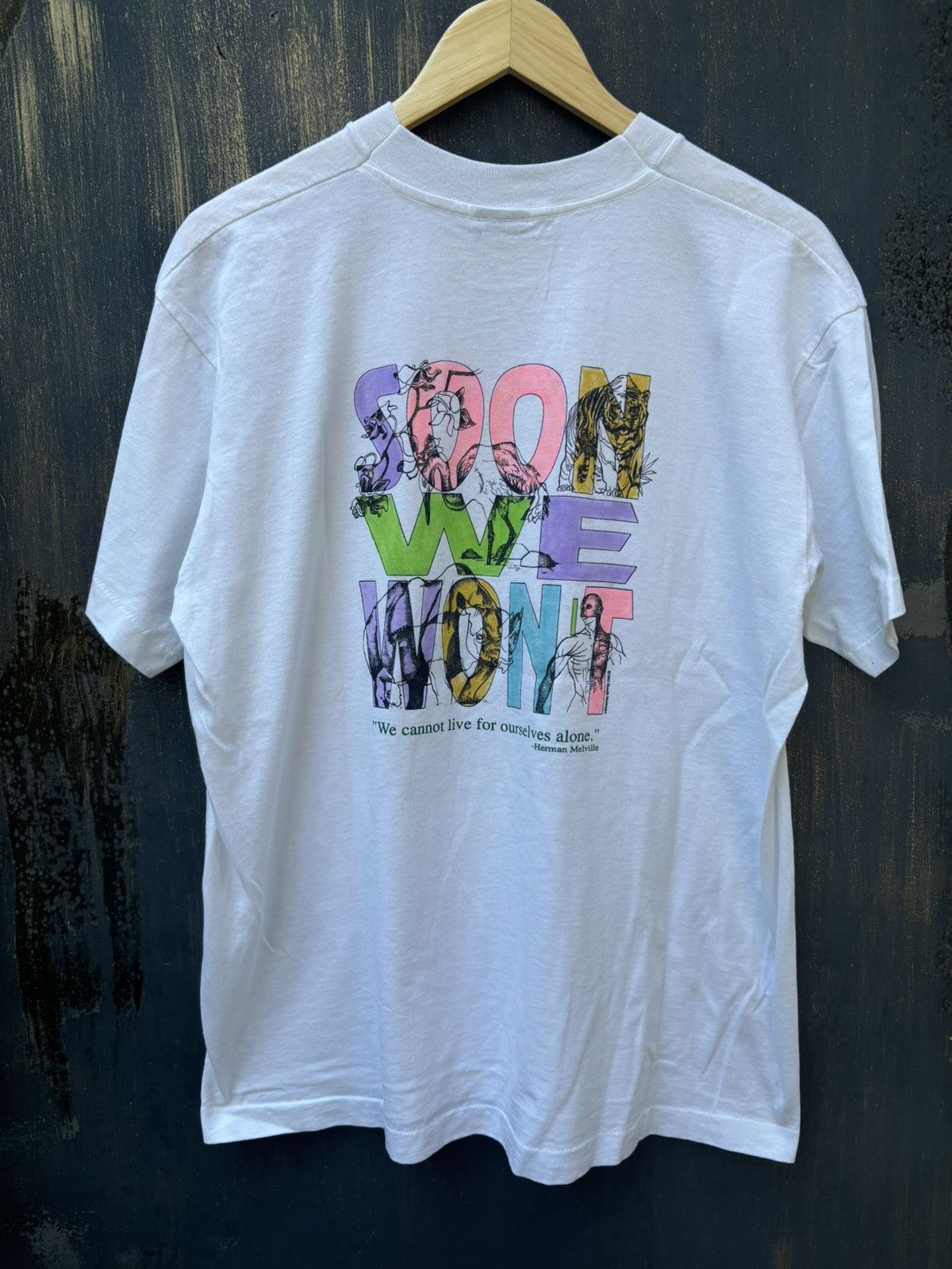 Vintage RARE! Vintage 90’s Art Now You See It Animal Tee Size US XL / EU 56 / 4 - 6 Thumbnail