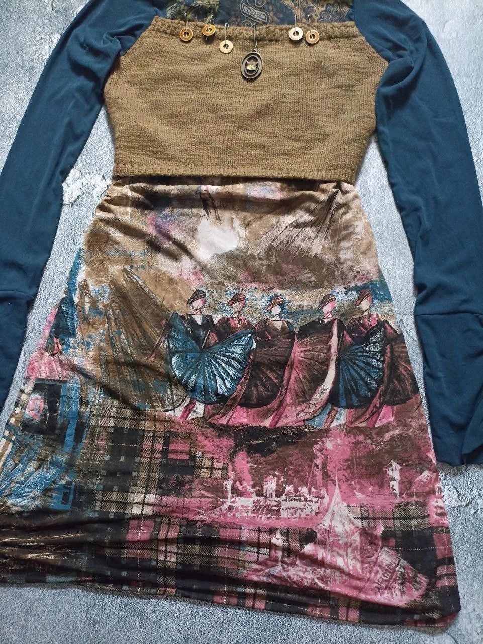 Jean Paul Gaultier Vintage Save The Queen Y2K Overprint Dress Size XL Size XL / US 12-14 / IT 48-50 - 4 Thumbnail