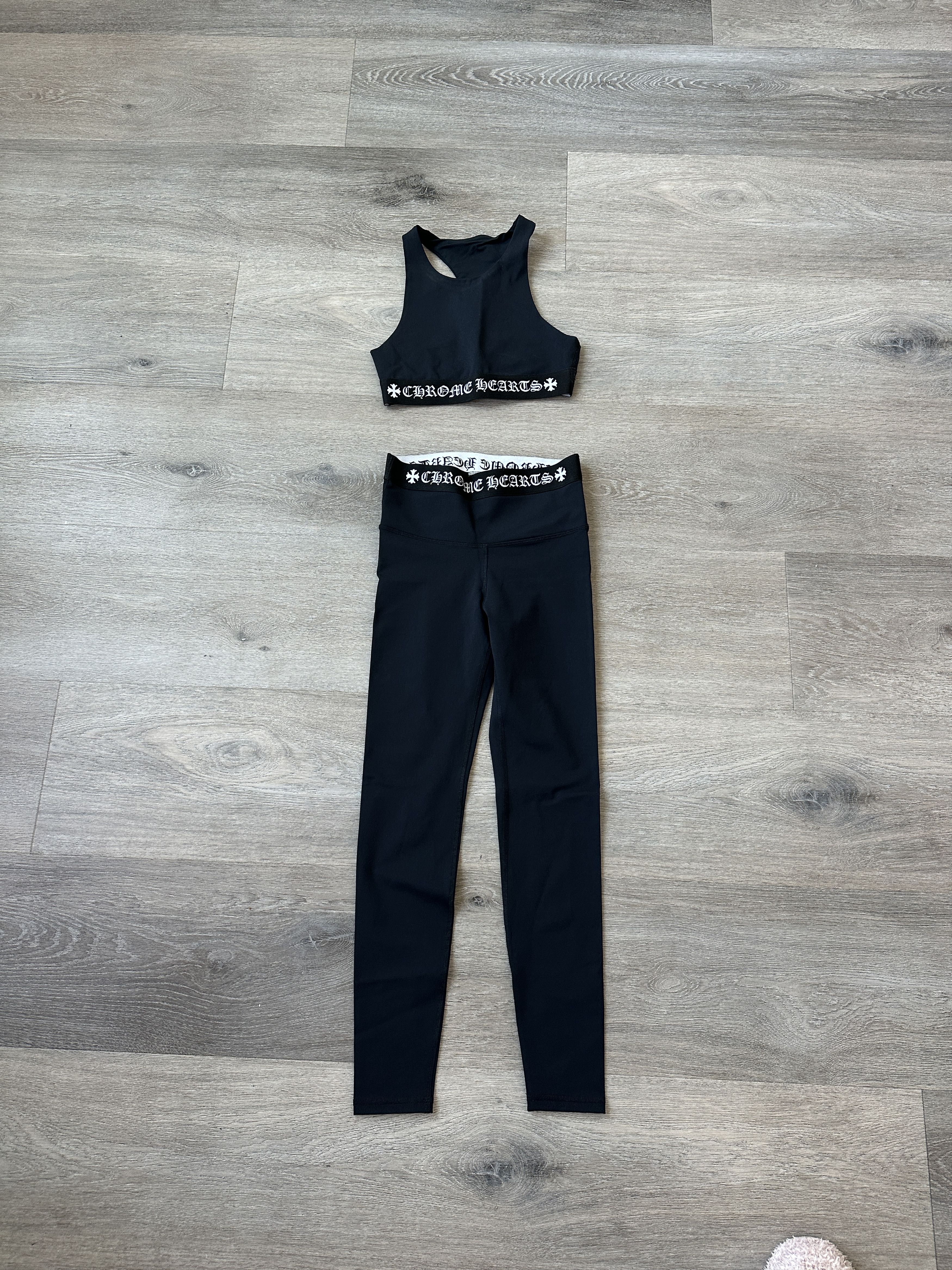 Chrome Hearts CHROME HEARTS BRAND NEW Black Athleisure Set Size XS / US 0-2 / IT 36-38 - 1 Thumbnail