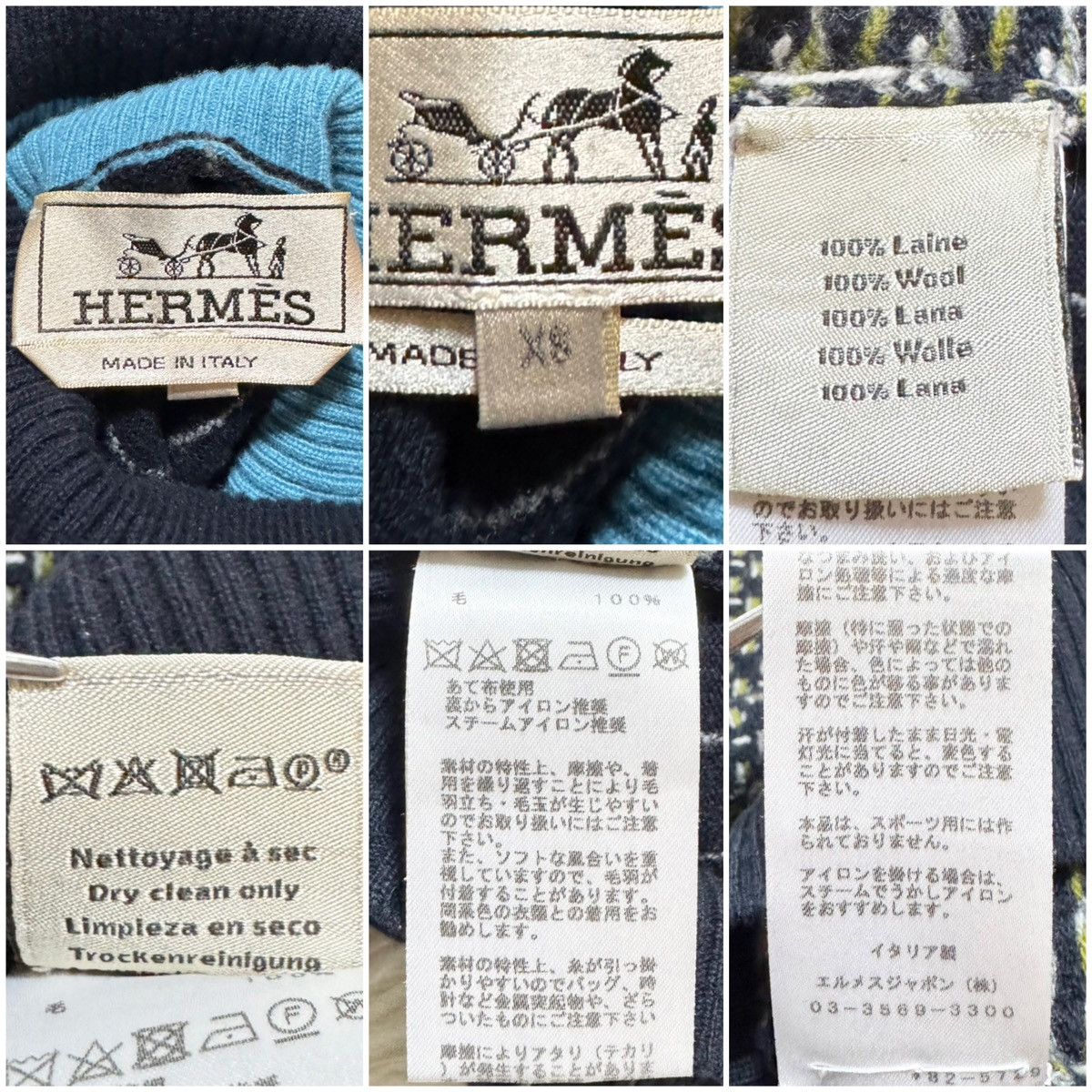 Hermes very good condition, runway Hermes turtleneck sweater Size US XS / EU 42 / 0 - 2 Thumbnail