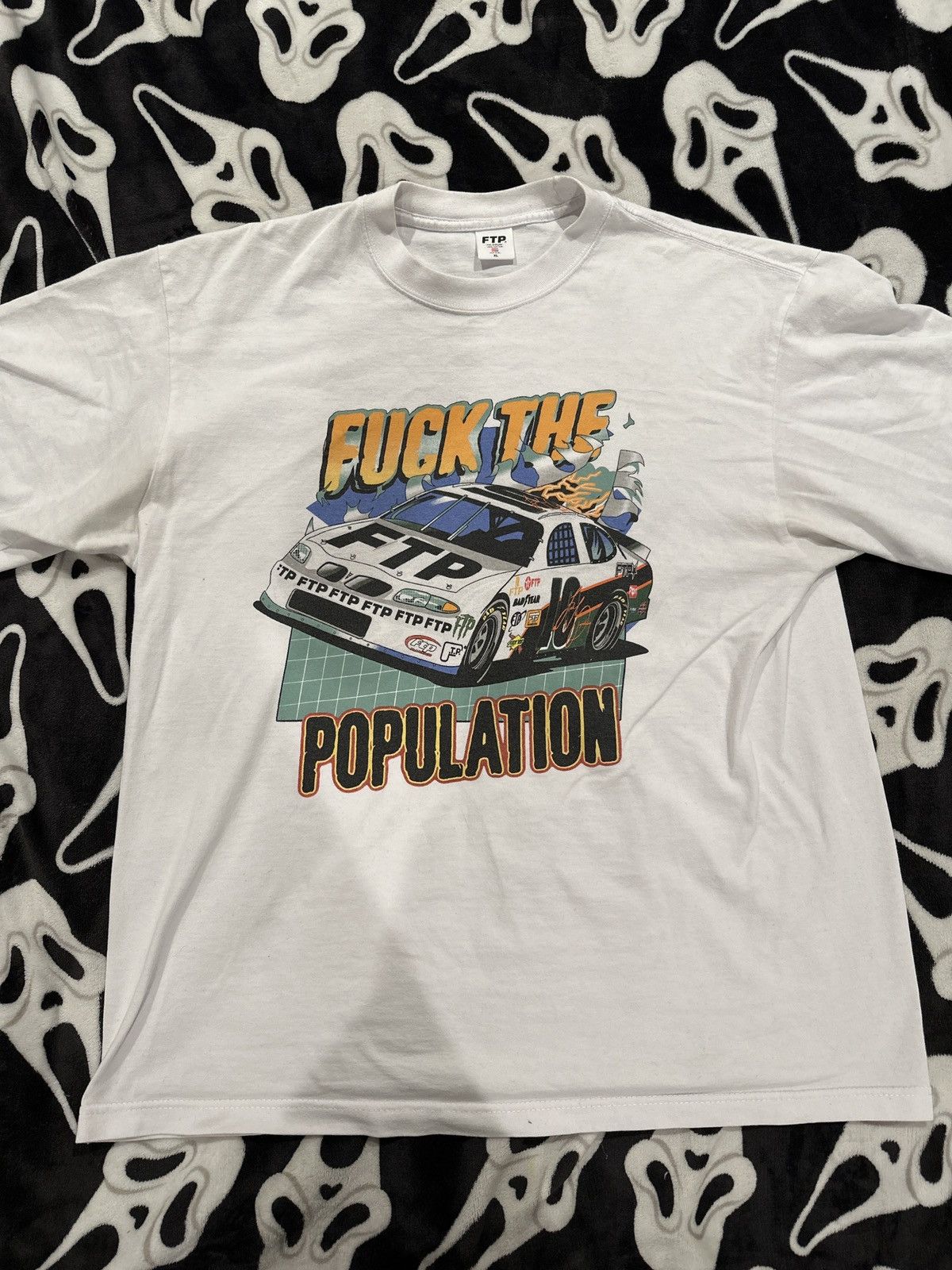 Fuck The Population *RARE* FTP Nascar Tee Size US XL / EU 56 / 4 - 1 Thumbnail