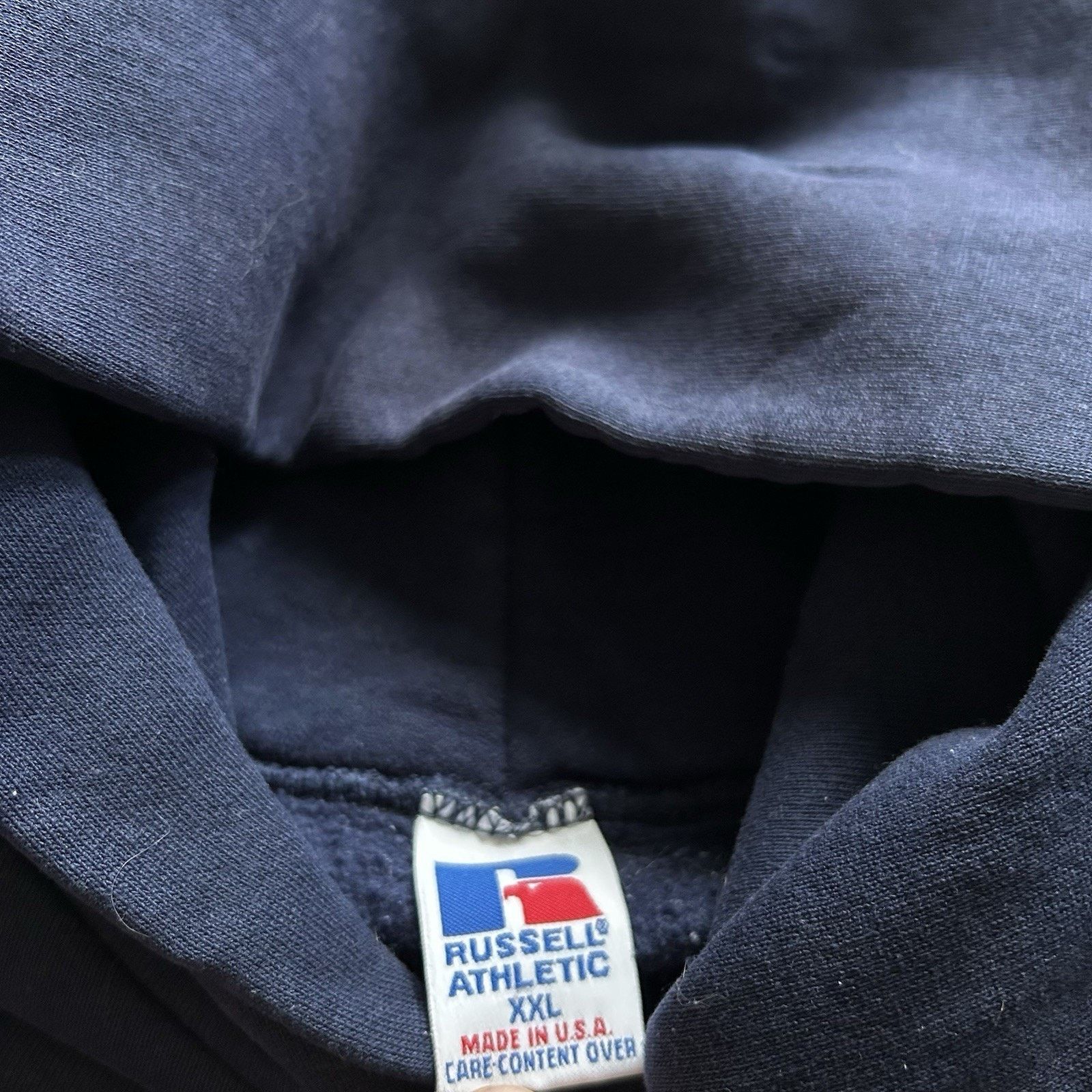 トップス RUSSELL ATHLETIC 90s Hoodie Made in USA Vintage Made in USA Russell Athletic Gray Hoodie Sweatshirt
