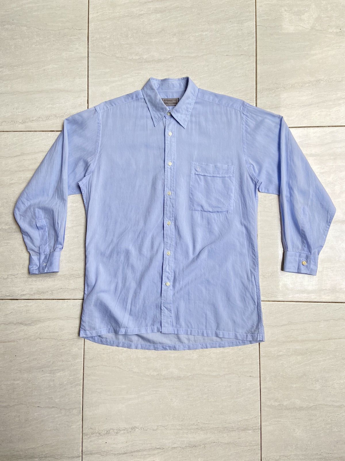 Christian Dior Monsieur Christian Dior Monsieur Blue Shirt Size US M / EU 48-50 / 2 - 1 Thumbnail