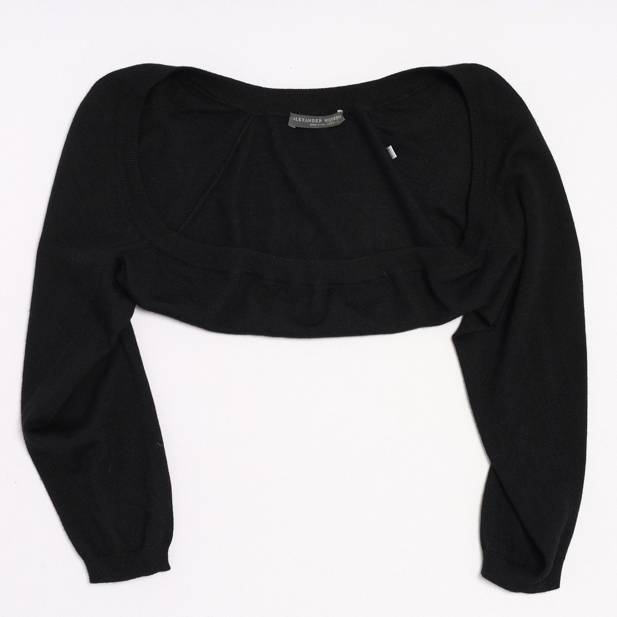 Alexander McQueen Alexander McQueen Black Shrug Bolero Cashmere Wool Silk Size M / US 6-8 / IT 42-44 - 4 Thumbnail