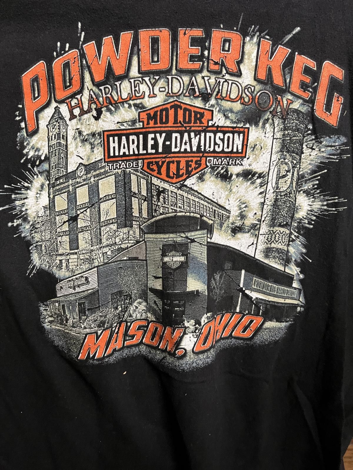 Harley Davidson Harley Davidson Ride to Live T-shirt - Powder Keg Shirt L Size US L / EU 52-54 / 3 - 6 Thumbnail