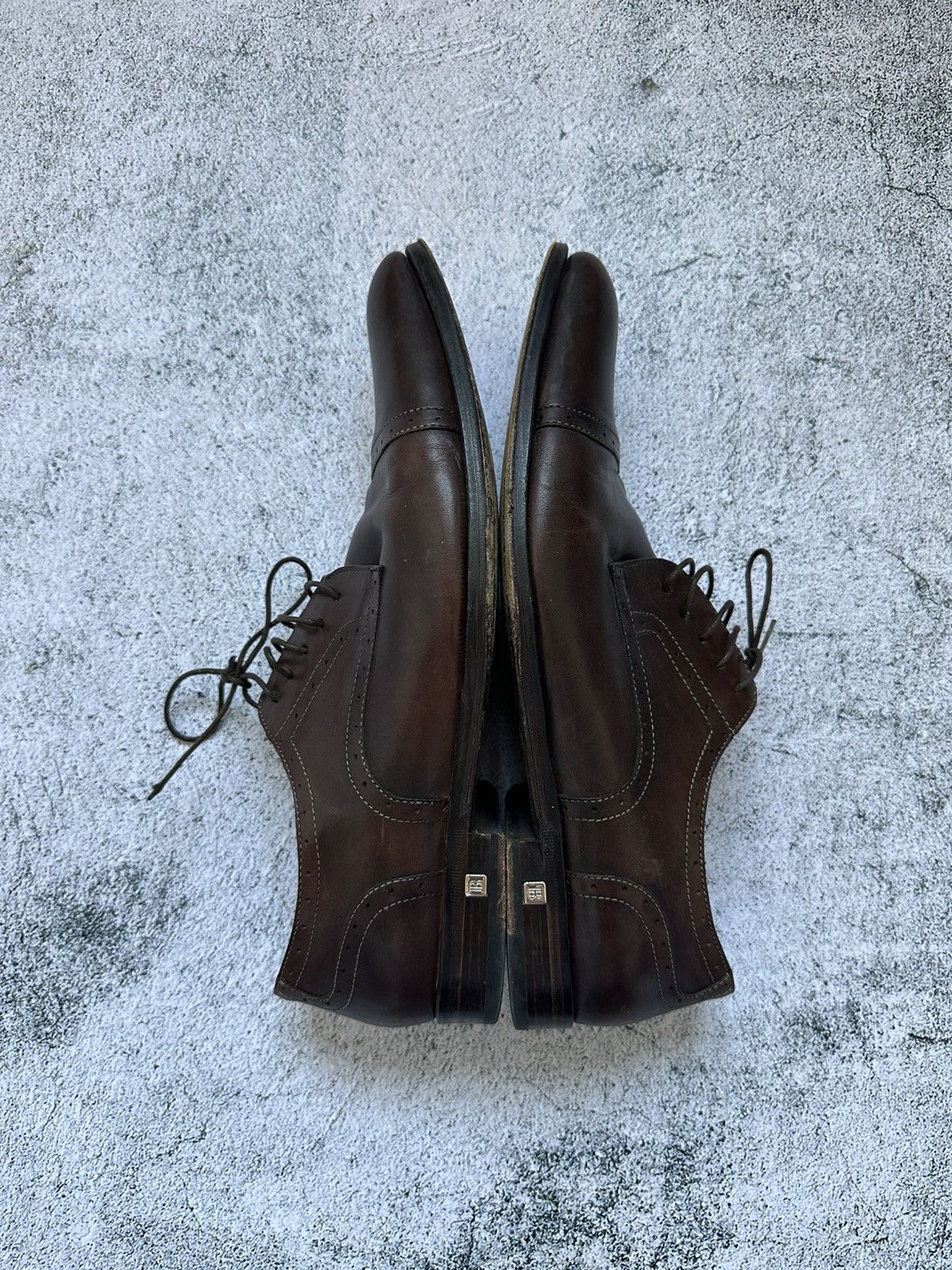 Balmain Balmain Leather Classic Shoes Brown 45 EU Size US 11.5 / EU 44-45 - 6 Thumbnail