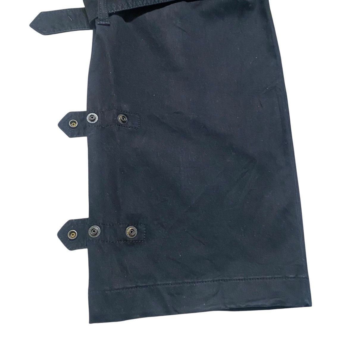 Tete Homme TETE HOMME Black Moleskin Bondage Cargo Pants Size US 32 / EU 48 - 13 Thumbnail