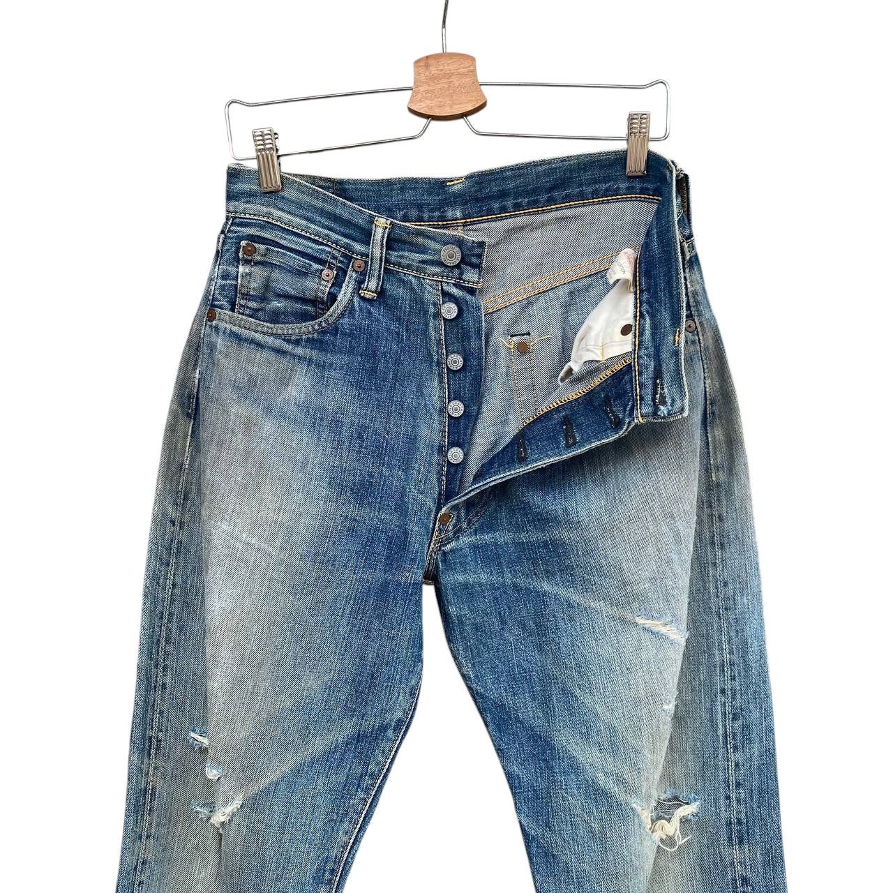 Evisu × Vintage VINTAGE EVISU JAPAN SELVEDGED DAICOCK DISTRESSED BJ07-09 Size US 29 - 12 Thumbnail